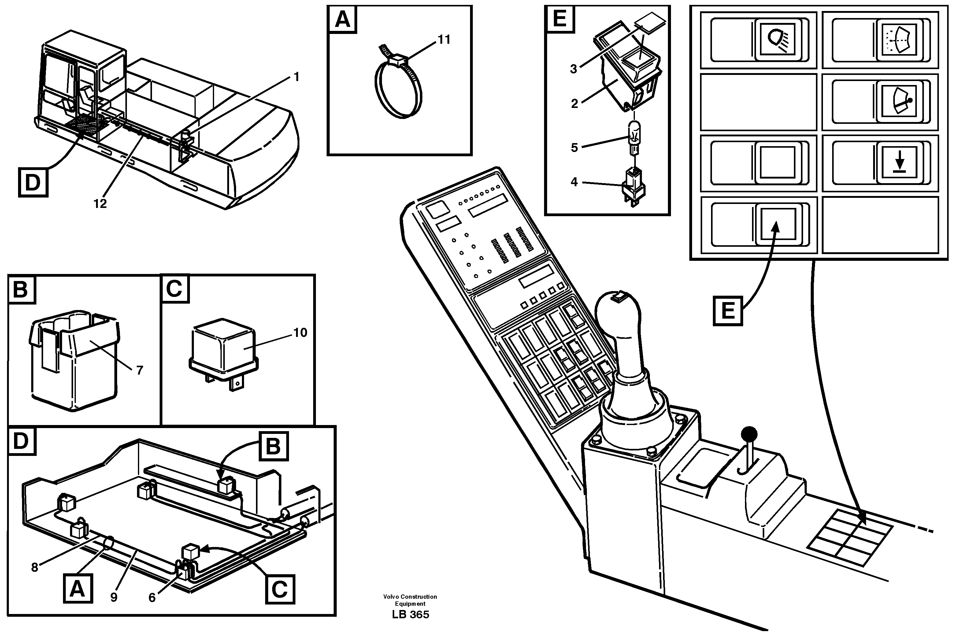 Electric installation, automatic lubrication — volvo parts diagram