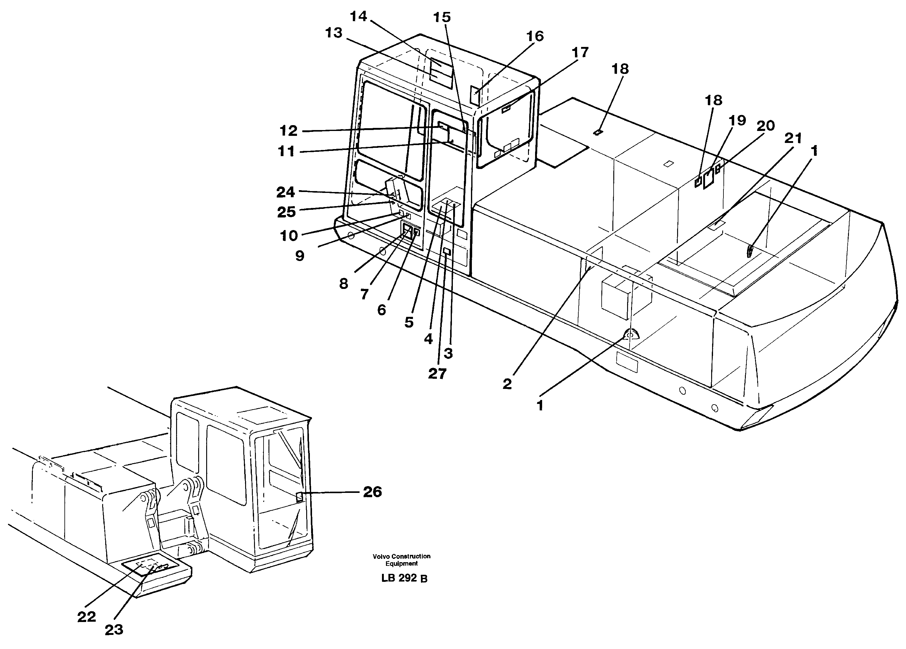Sign plates and transfer,inner location — volvo parts diagram
