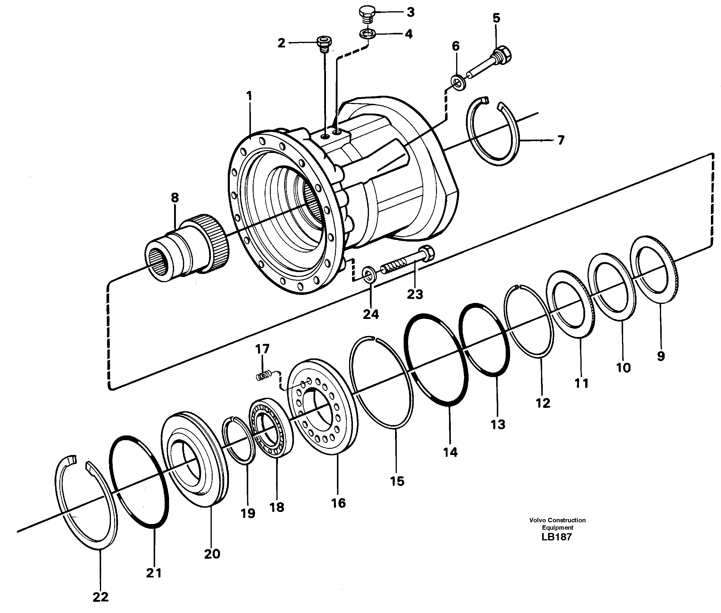Multi-disc brake — volvo parts diagram