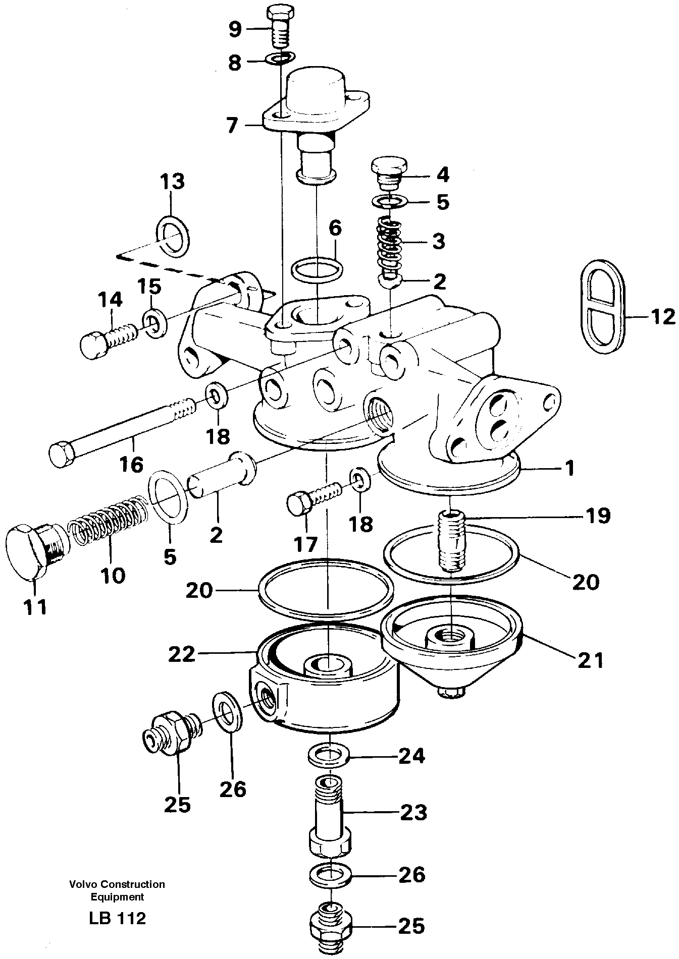 Oil filter housing — volvo parts diagram