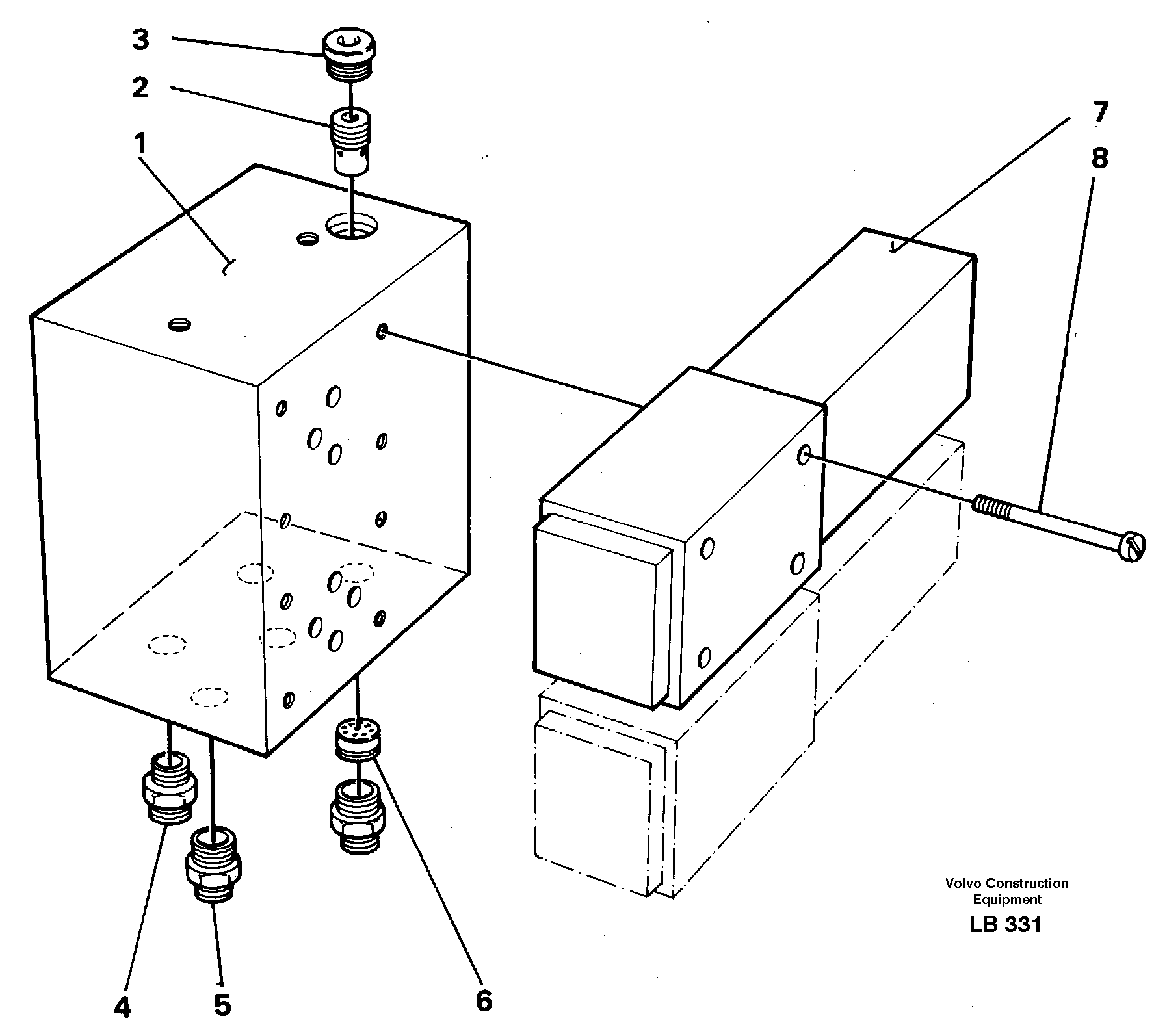 Control bloc, quickfit, hydraulic  14263745 — volvo parts diagram