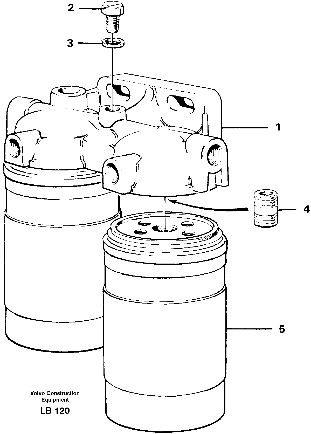 Fuel filter — volvo parts diagram