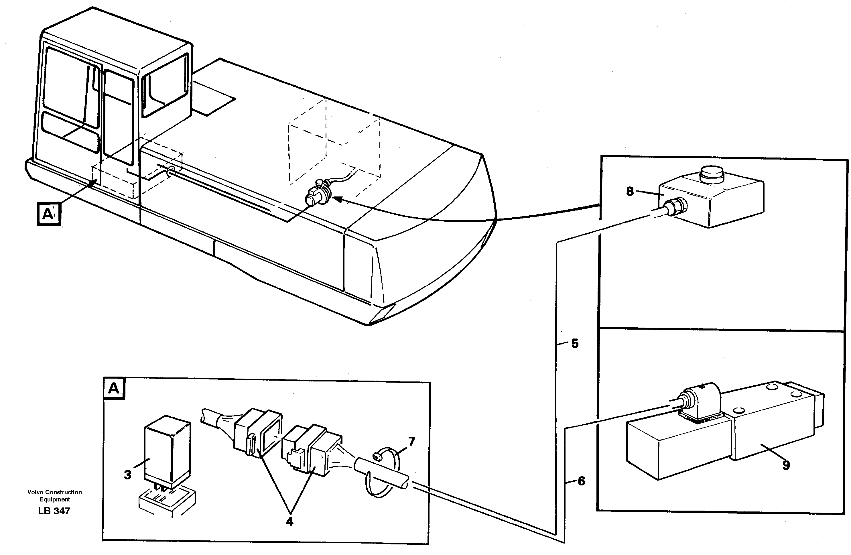 Electric installation, overfilling protection  14265177 — volvo parts diagram