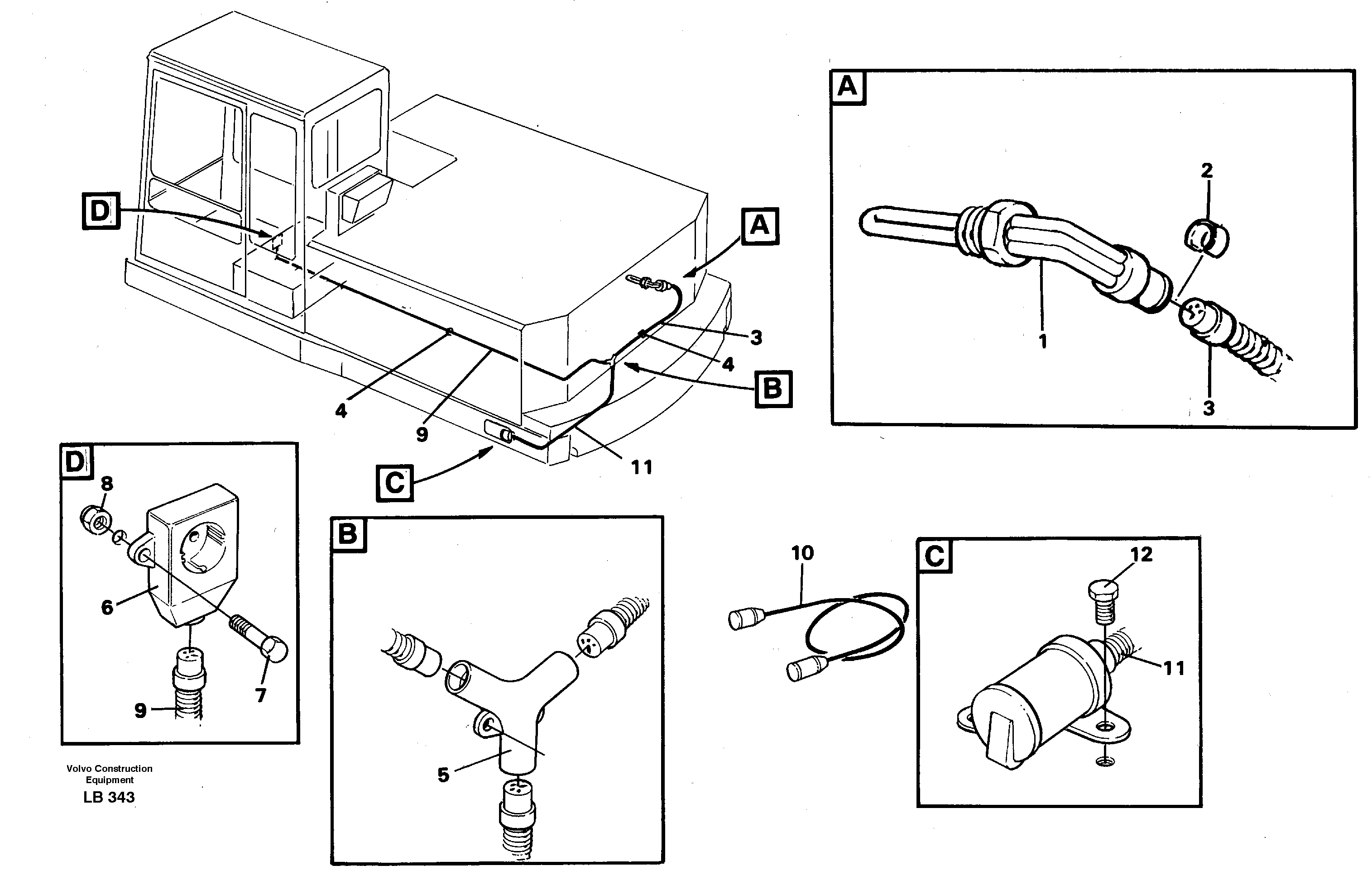 Engine heater  14263581 — volvo parts diagram