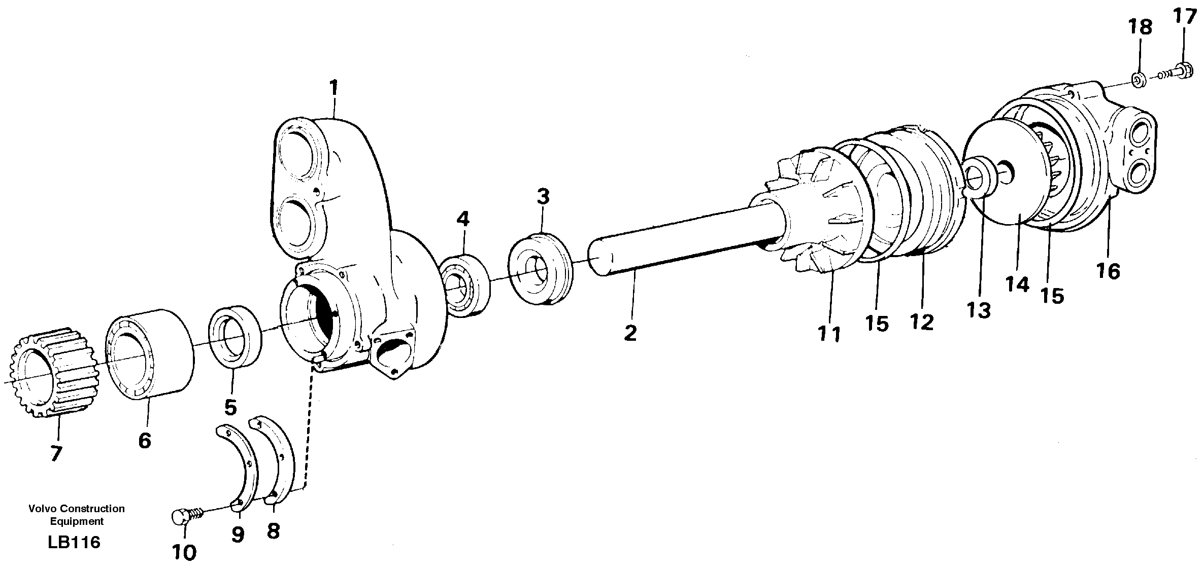 Water pump — volvo parts diagram