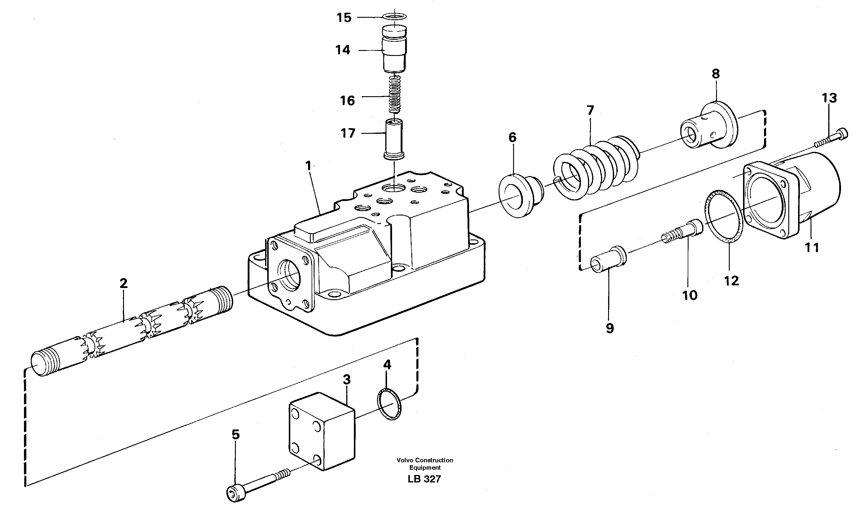 Four-way valve  14263614 — volvo parts diagram