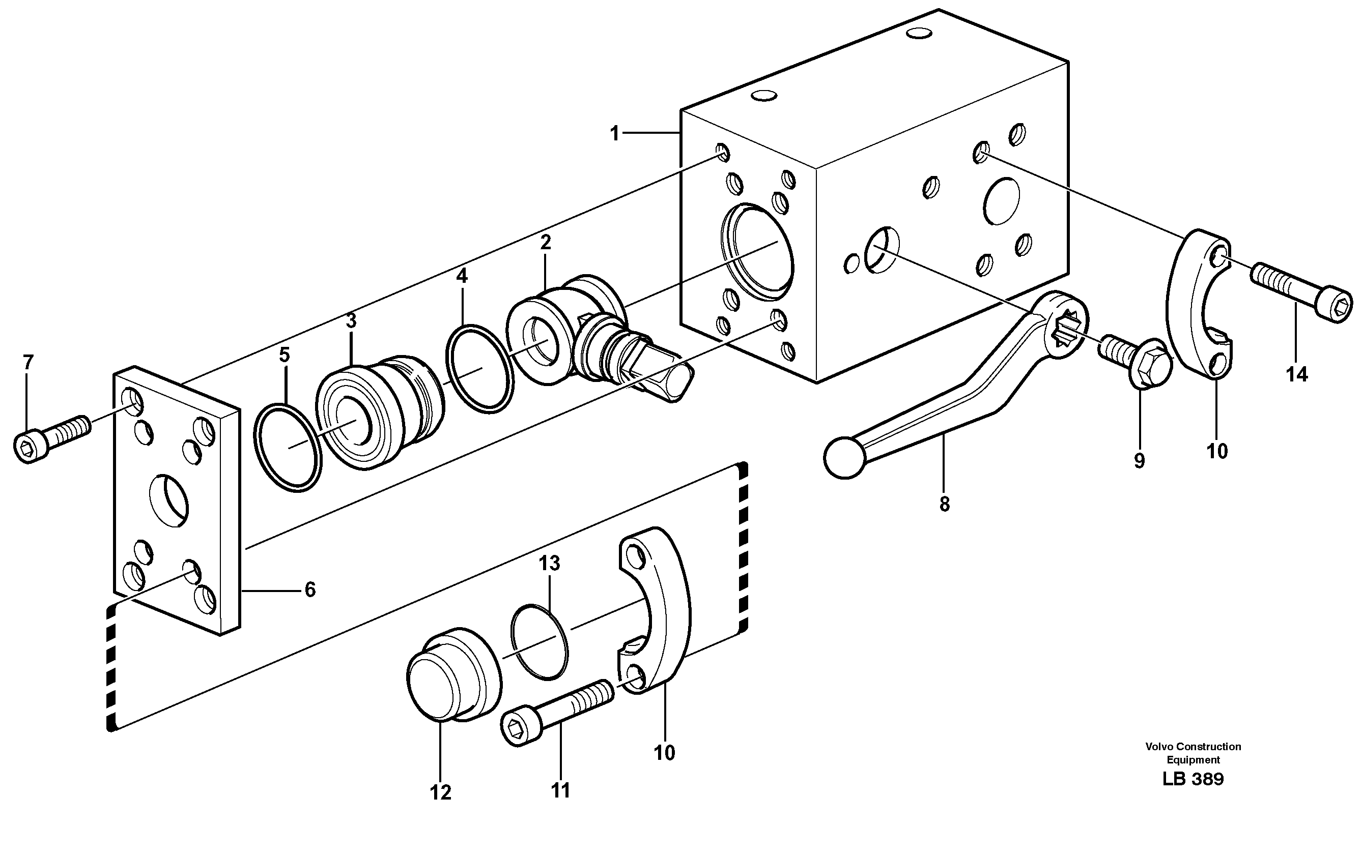 Shut-off cock, hammer / shears — volvo parts diagram