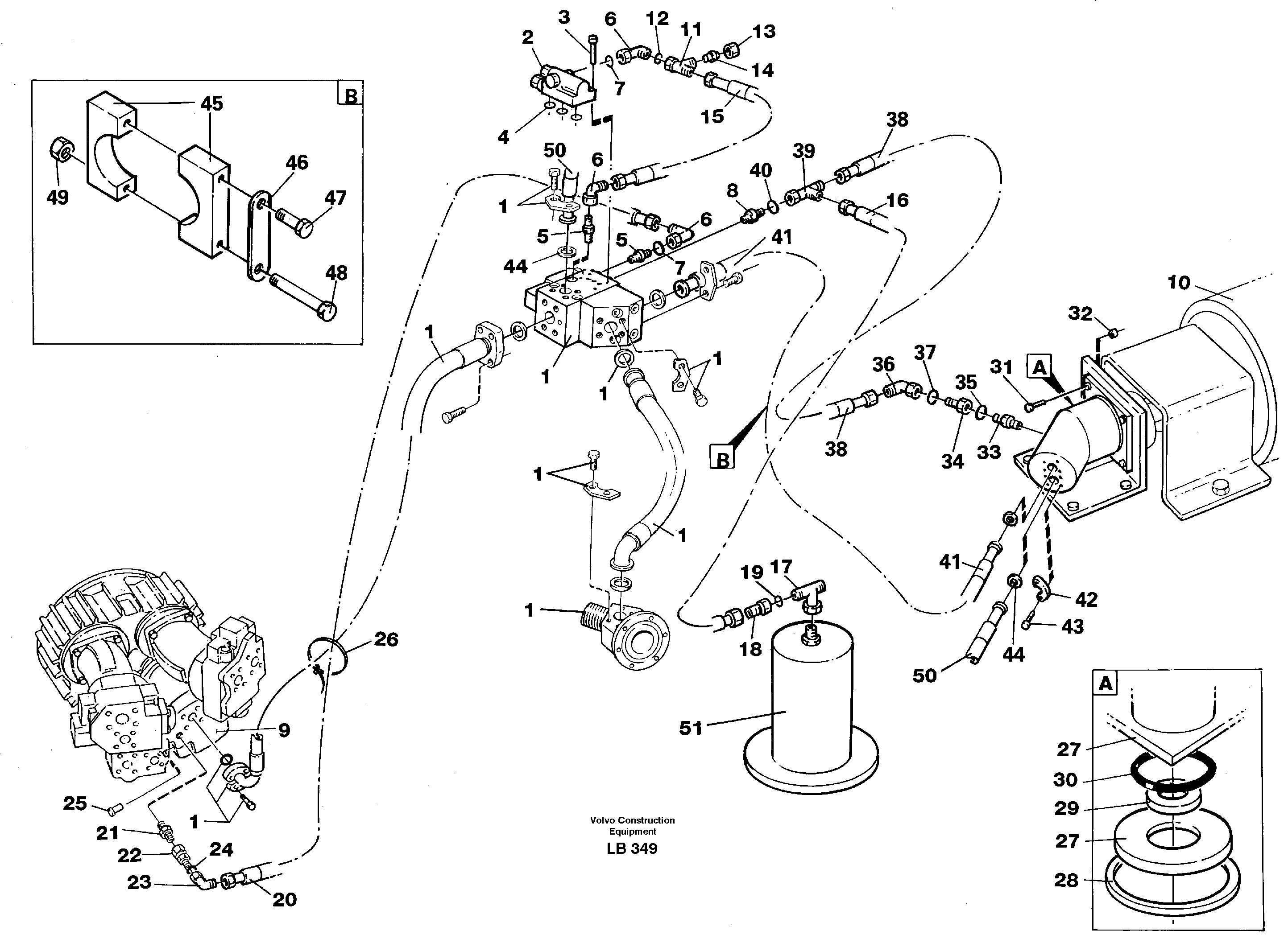Magnet equipment, hydraulic installation, 25 kw alternator Ohio  14264947 — volvo parts diagram