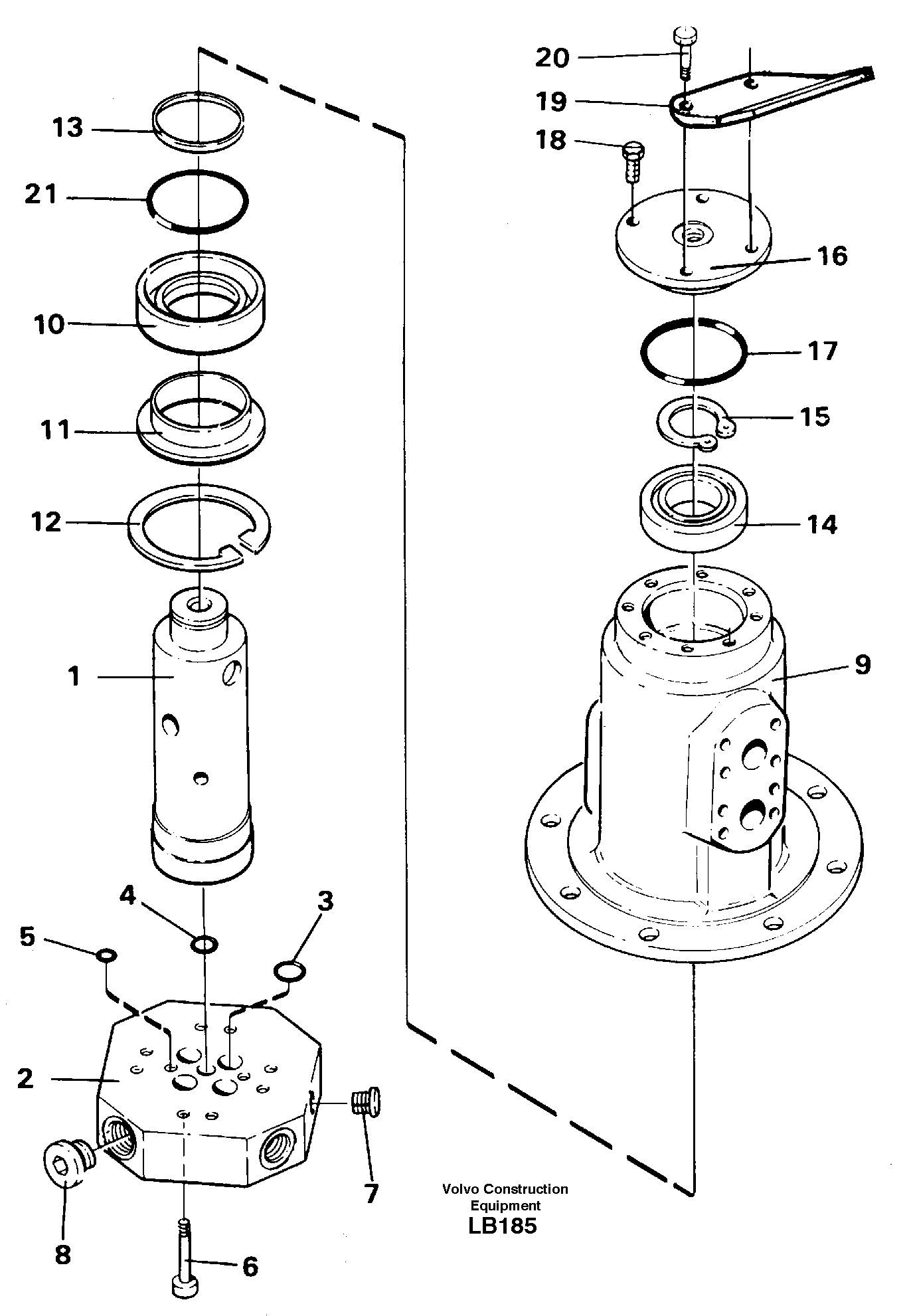 Turning joint — volvo parts diagram