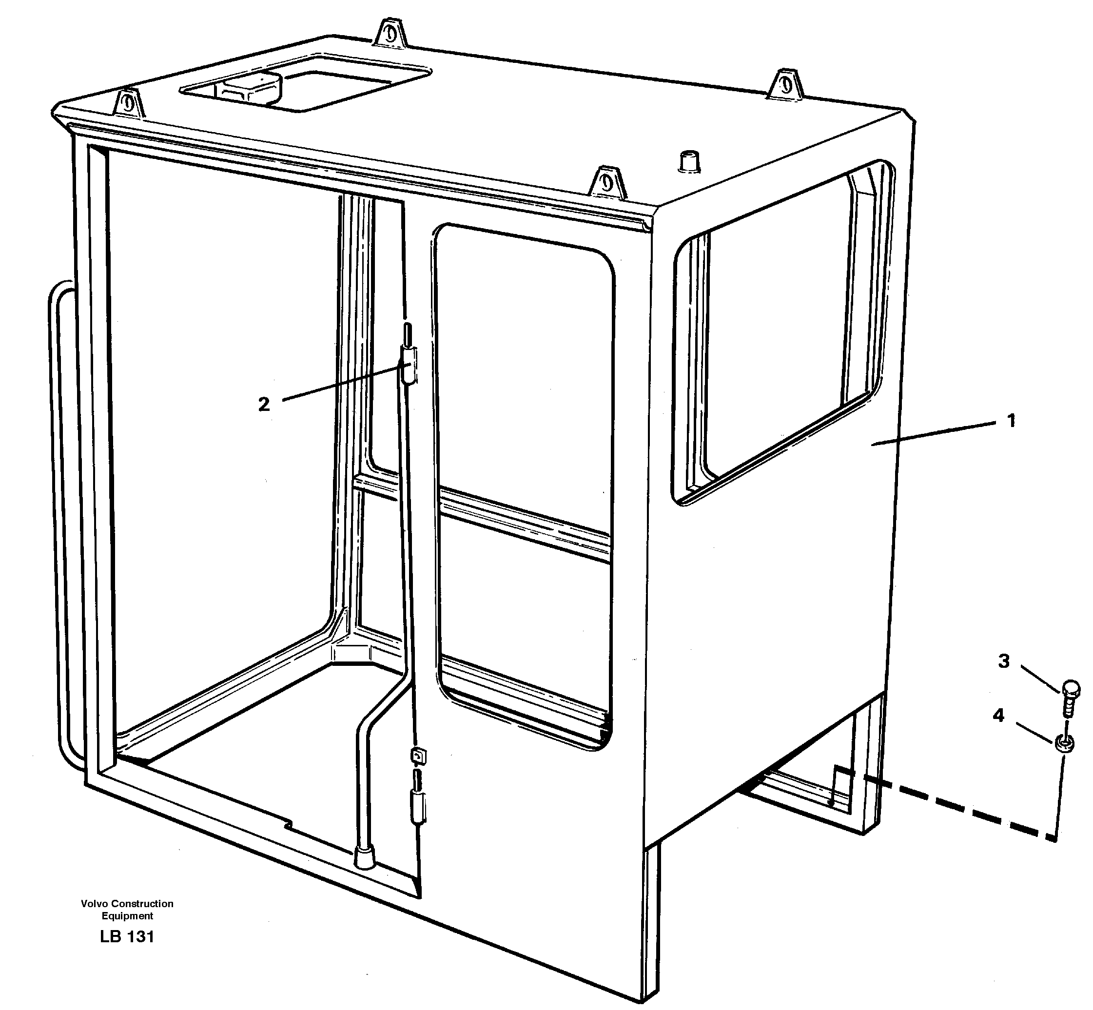 Operator's cab — volvo parts diagram