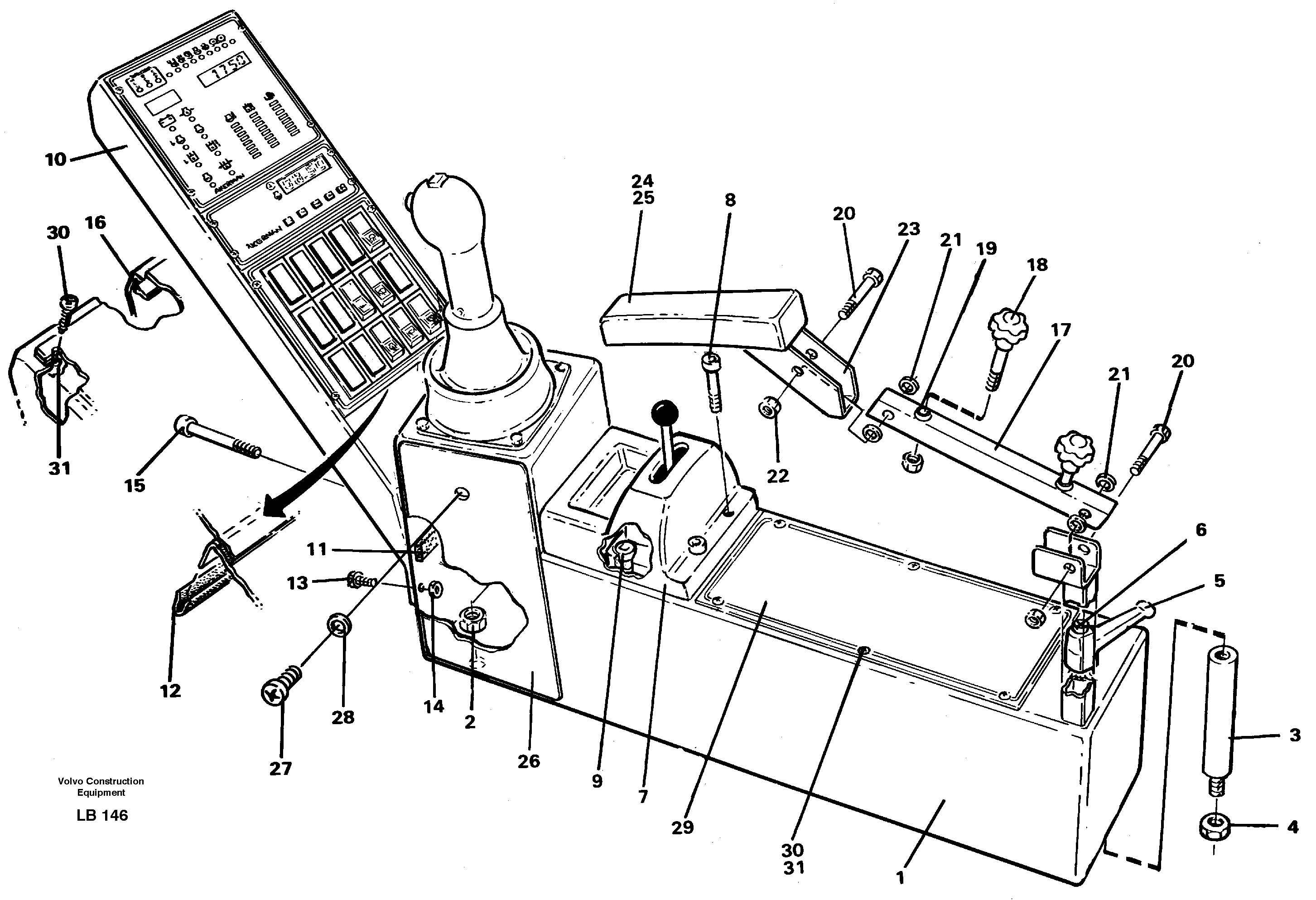 Side panel right — volvo parts diagram