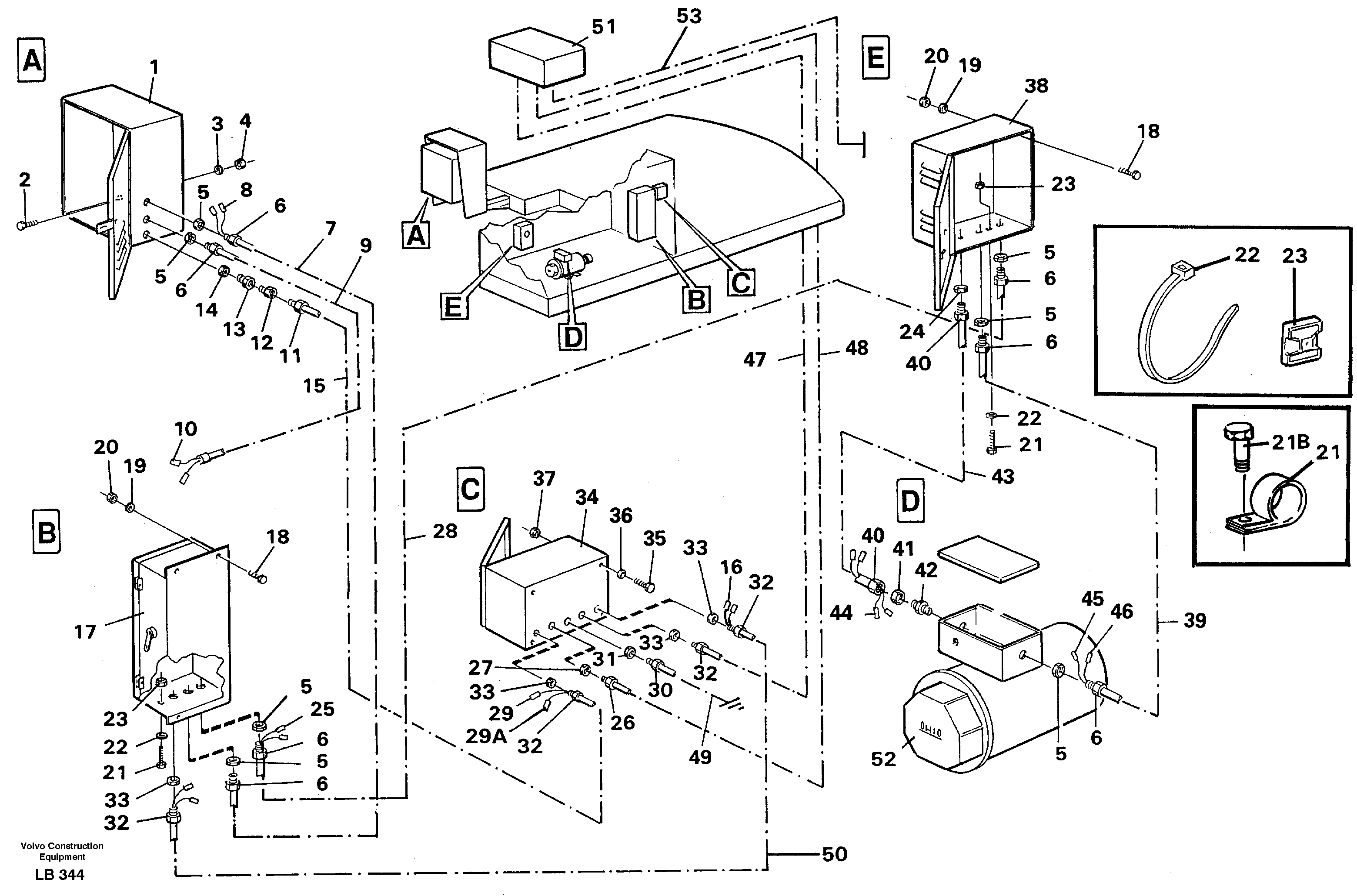 Magnet equipment Ohio, eletric installation 25 kw alternator.  14264947 — volvo parts diagram