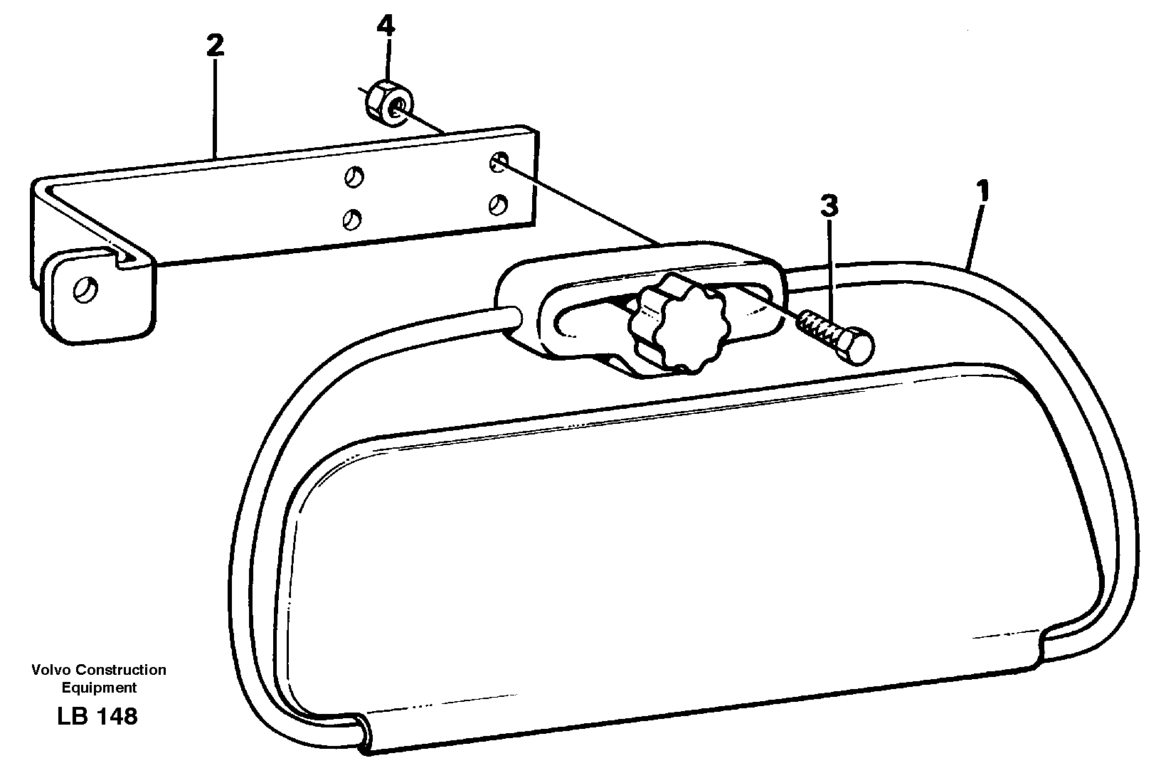 Sun visor interior — volvo parts diagram