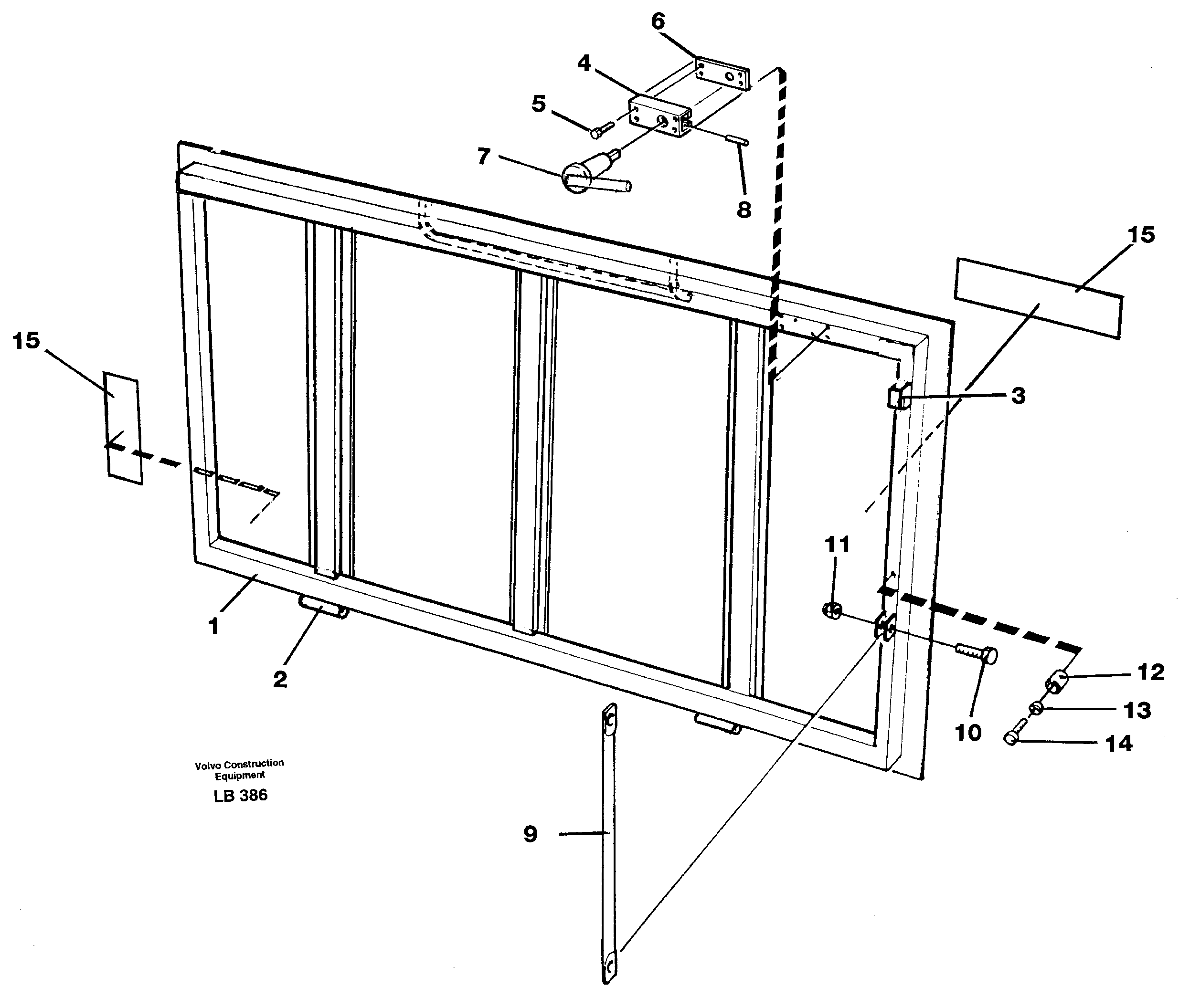 Hatch, slewing gear box  L PROD - SER NO - 1816 — volvo parts diagram