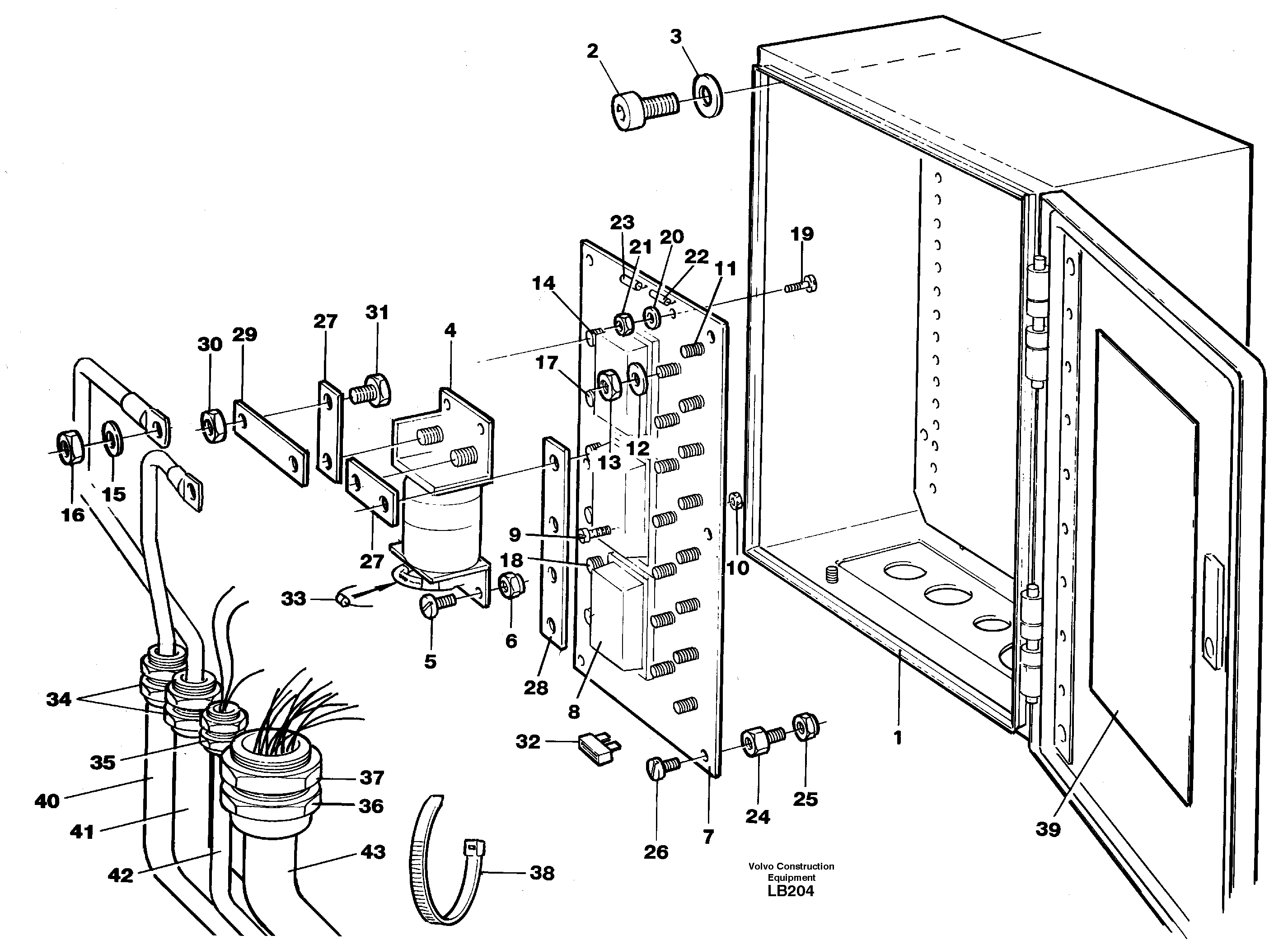 Main fuse box — volvo parts diagram