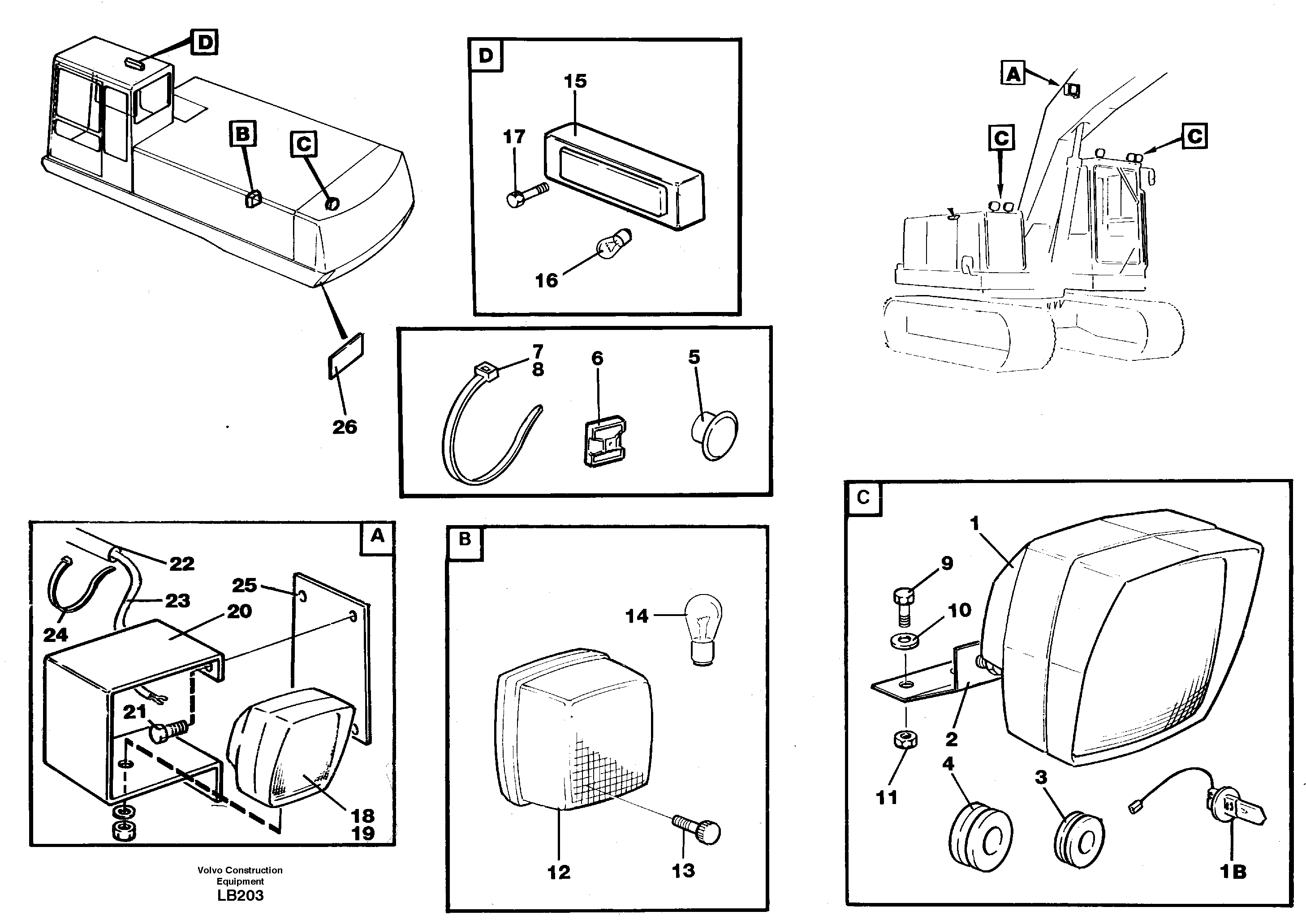 Lighting — volvo parts diagram