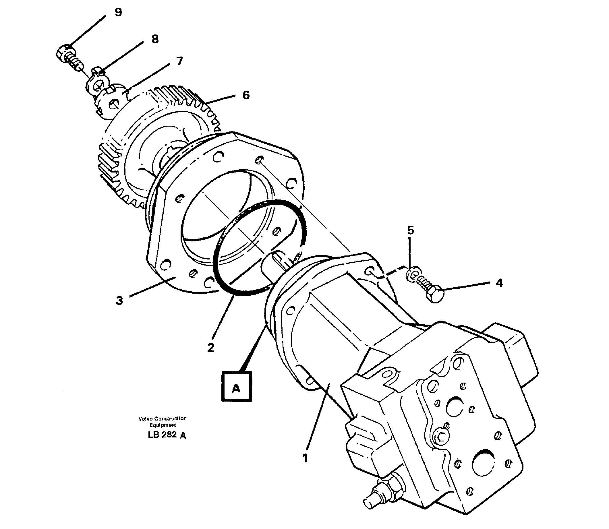Hydraulic pump — volvo parts diagram