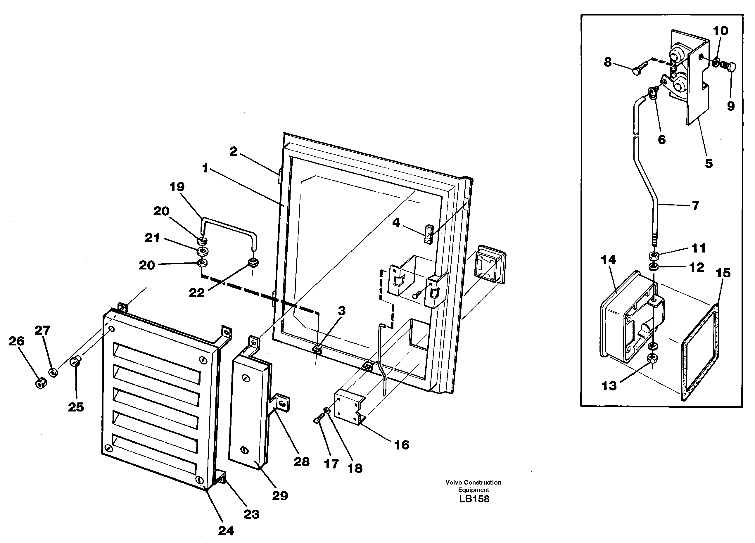 Door, tank pumps — volvo parts diagram