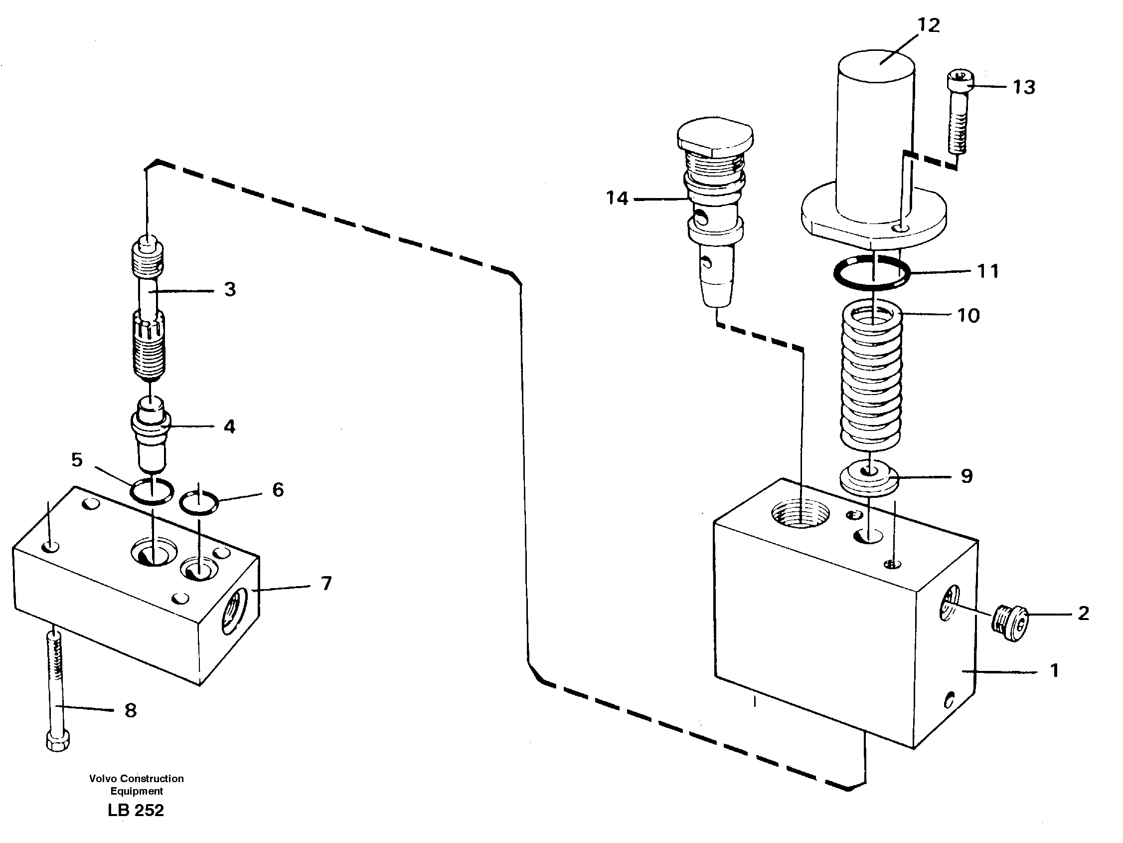 Thermostatic valve — volvo parts diagram