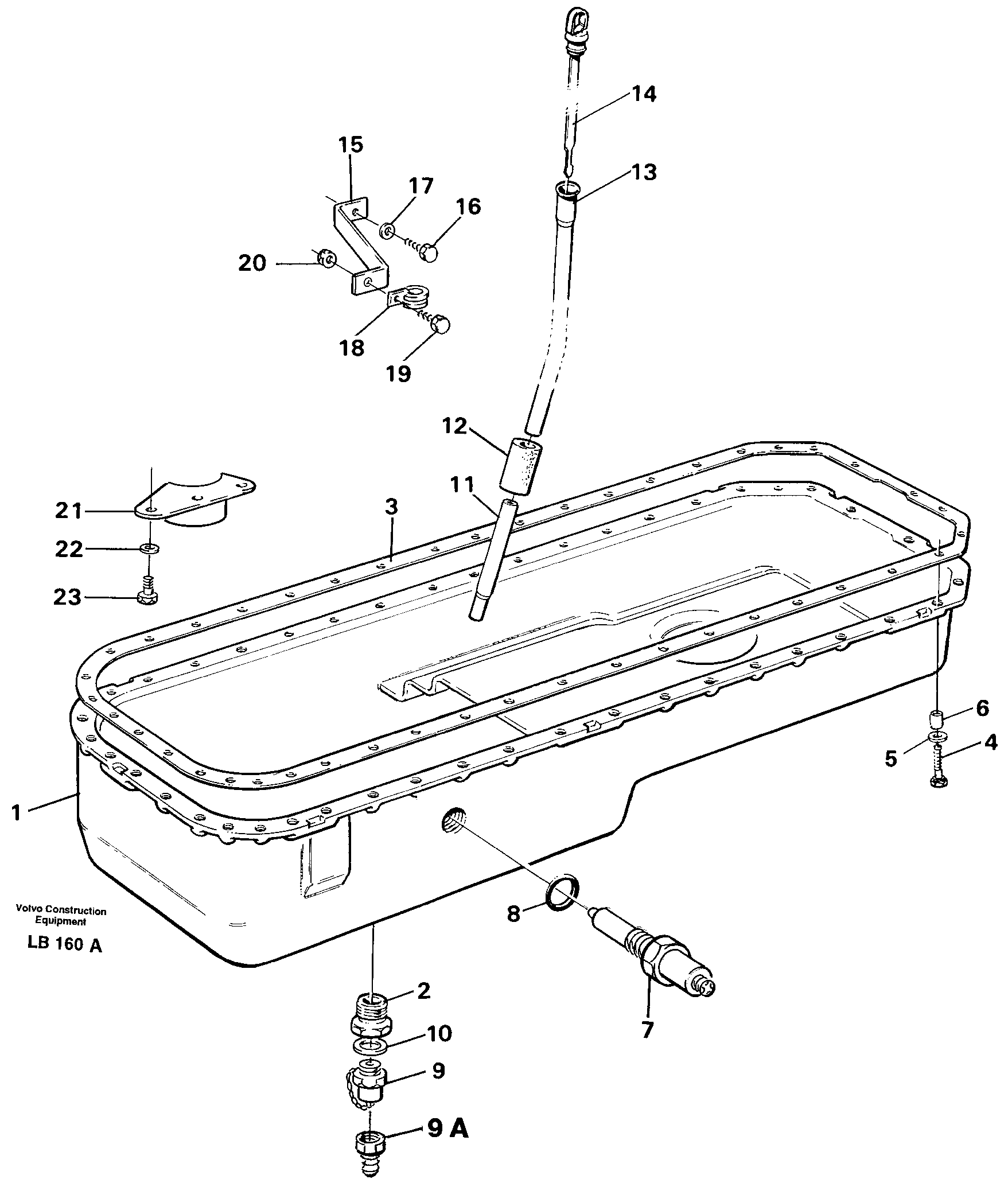 Oil sump — volvo parts diagram