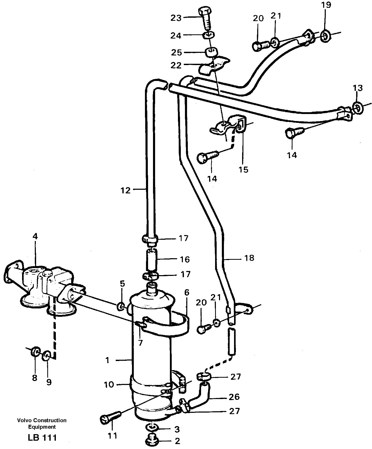 Oil cooler — volvo parts diagram