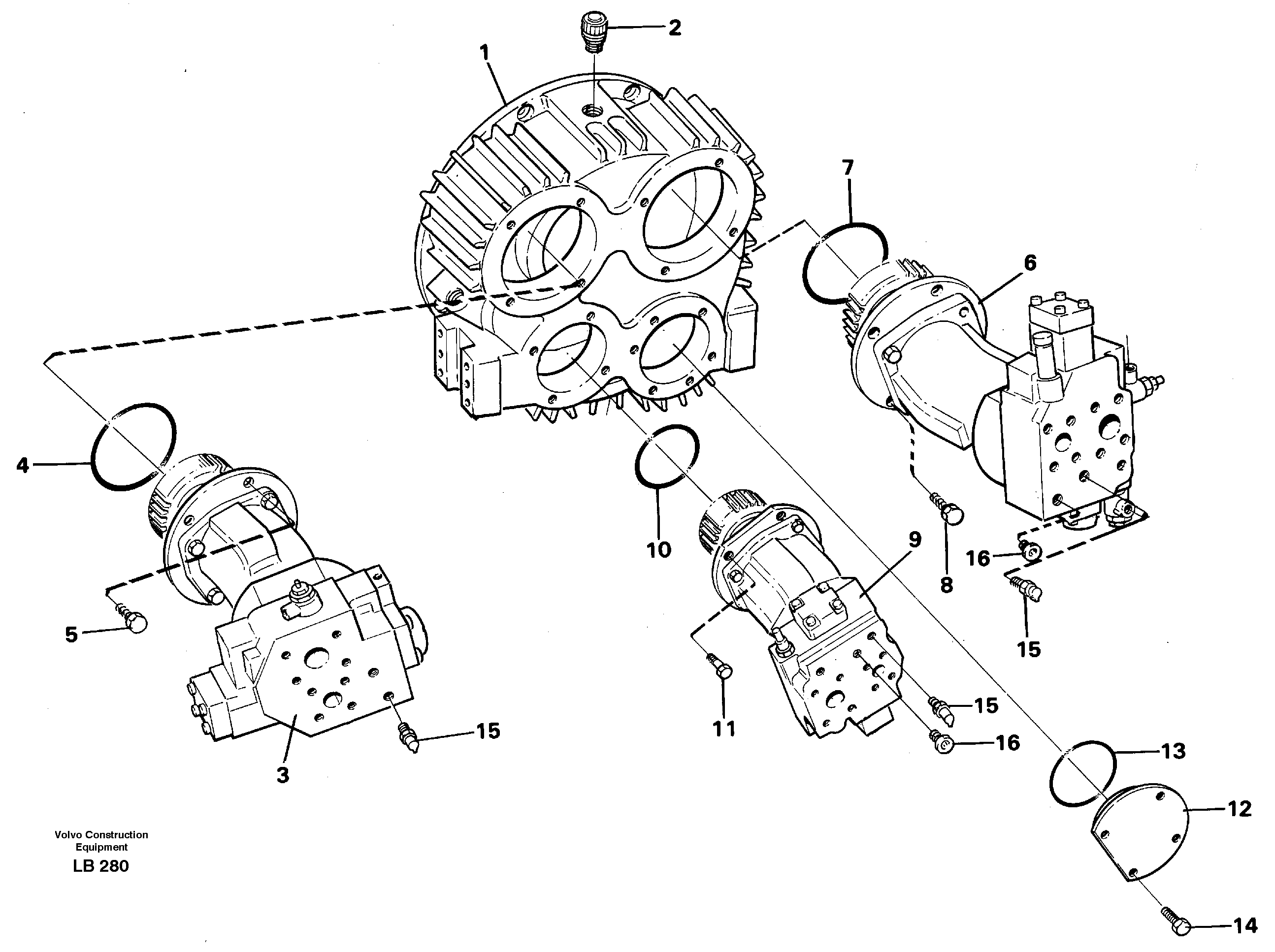 Pump installation — volvo parts diagram