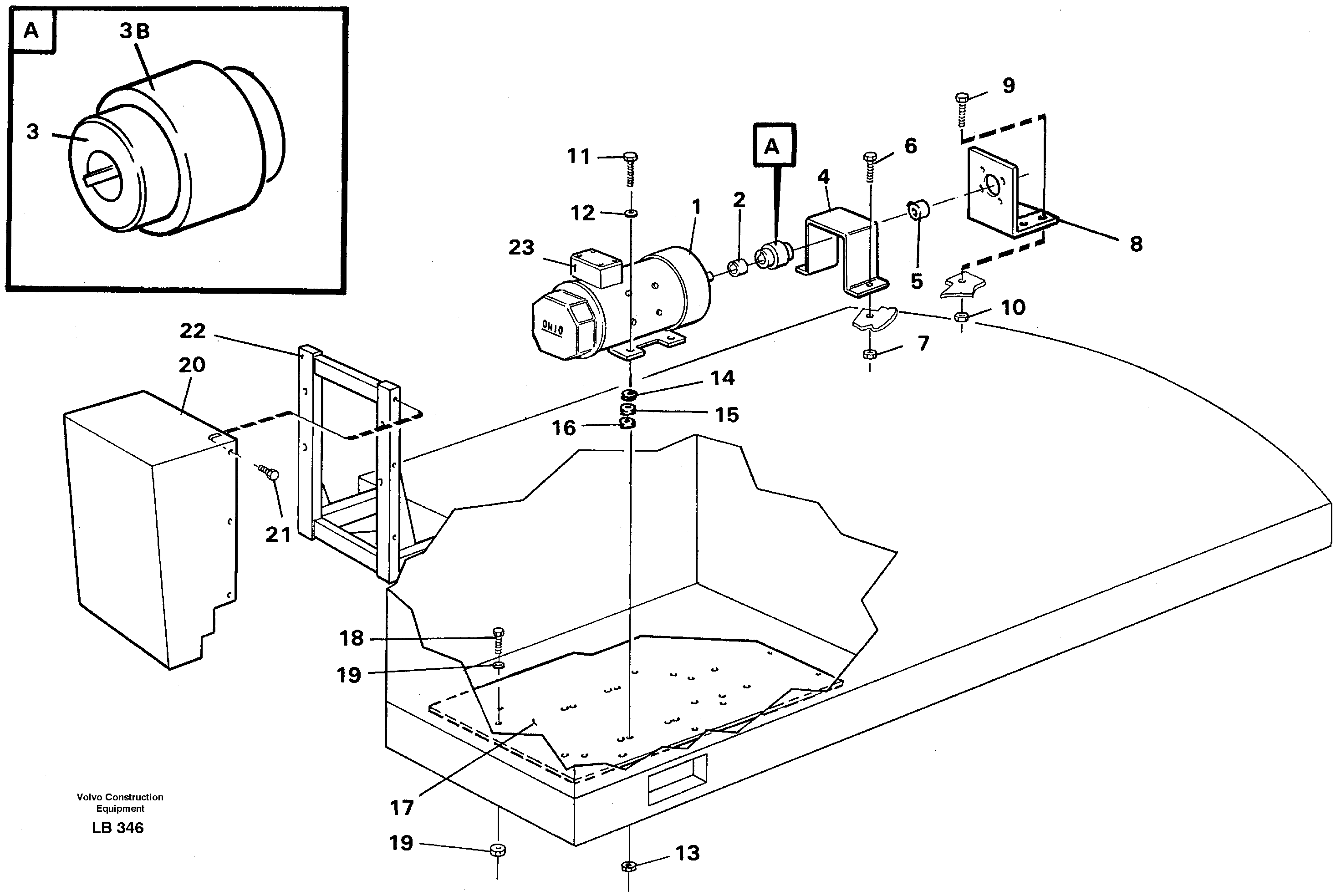 Magnet equipment Ohio, alternator anchorage  14264947 — volvo parts diagram