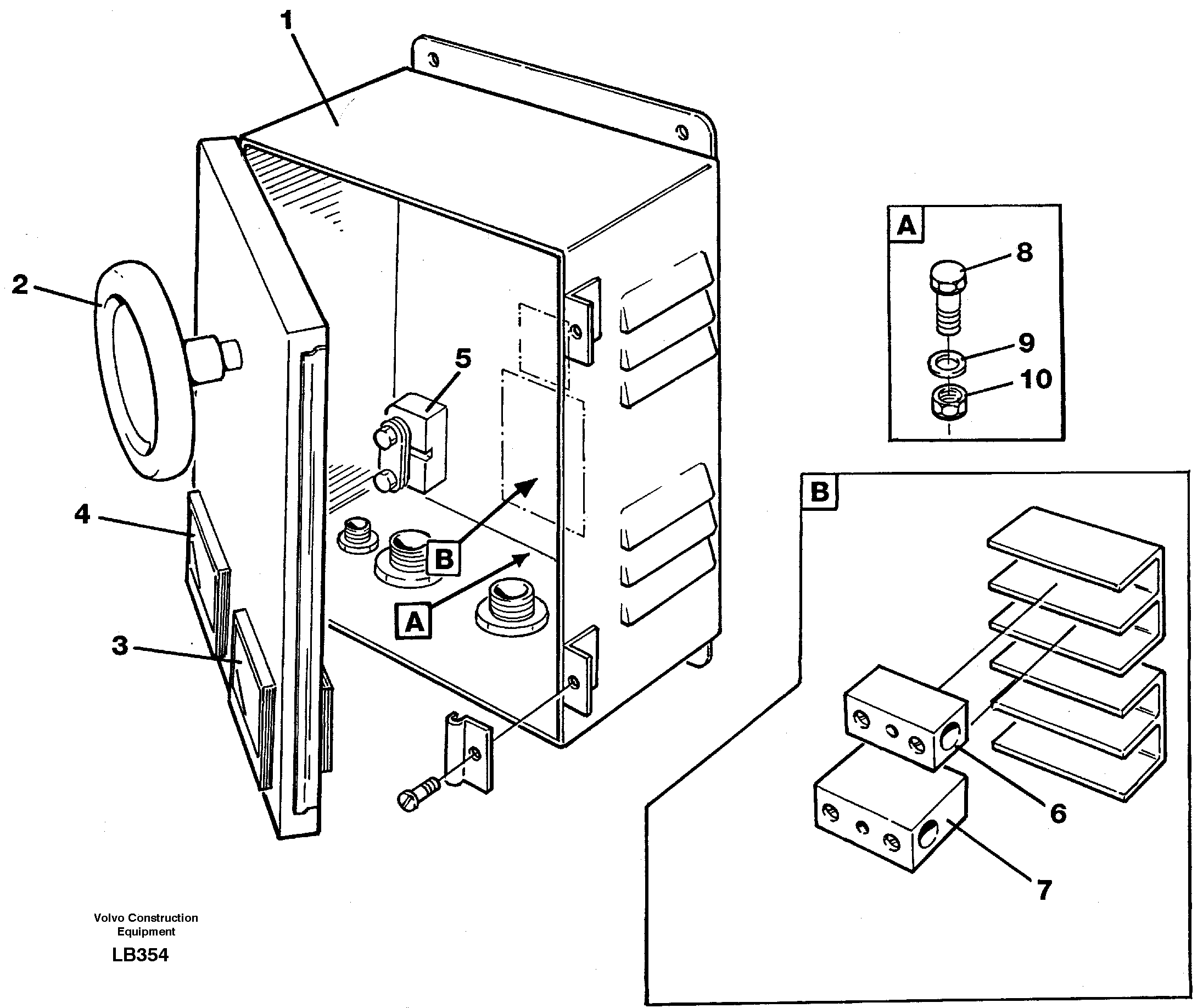 Magnet equipment Ohio, instrument box  14264947 — volvo parts diagram