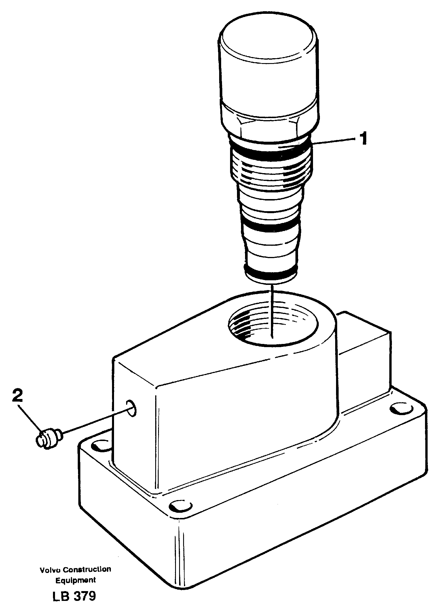 Pressure limiting valve, slewing — volvo parts diagram