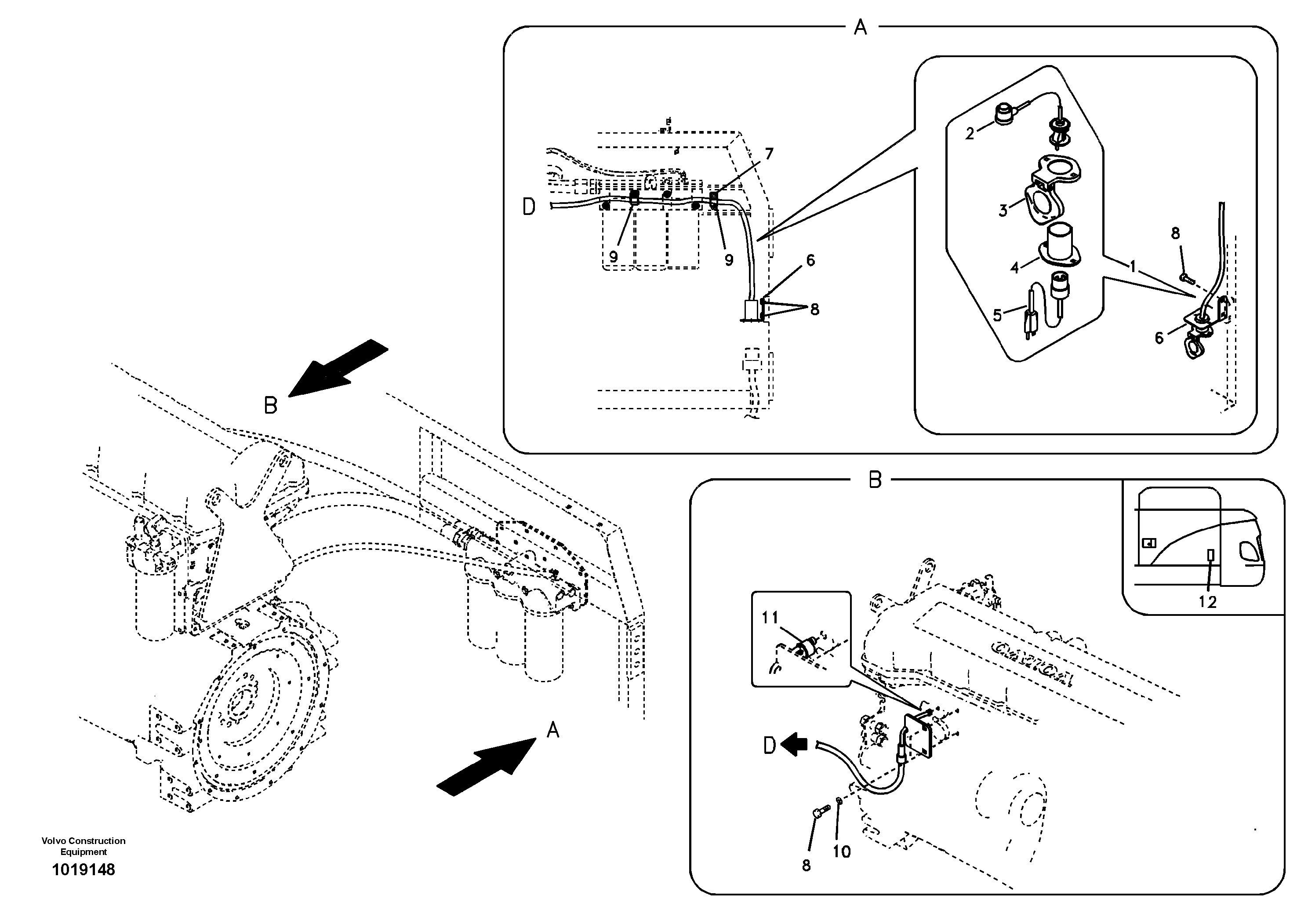 Engine block heater — volvo parts diagram