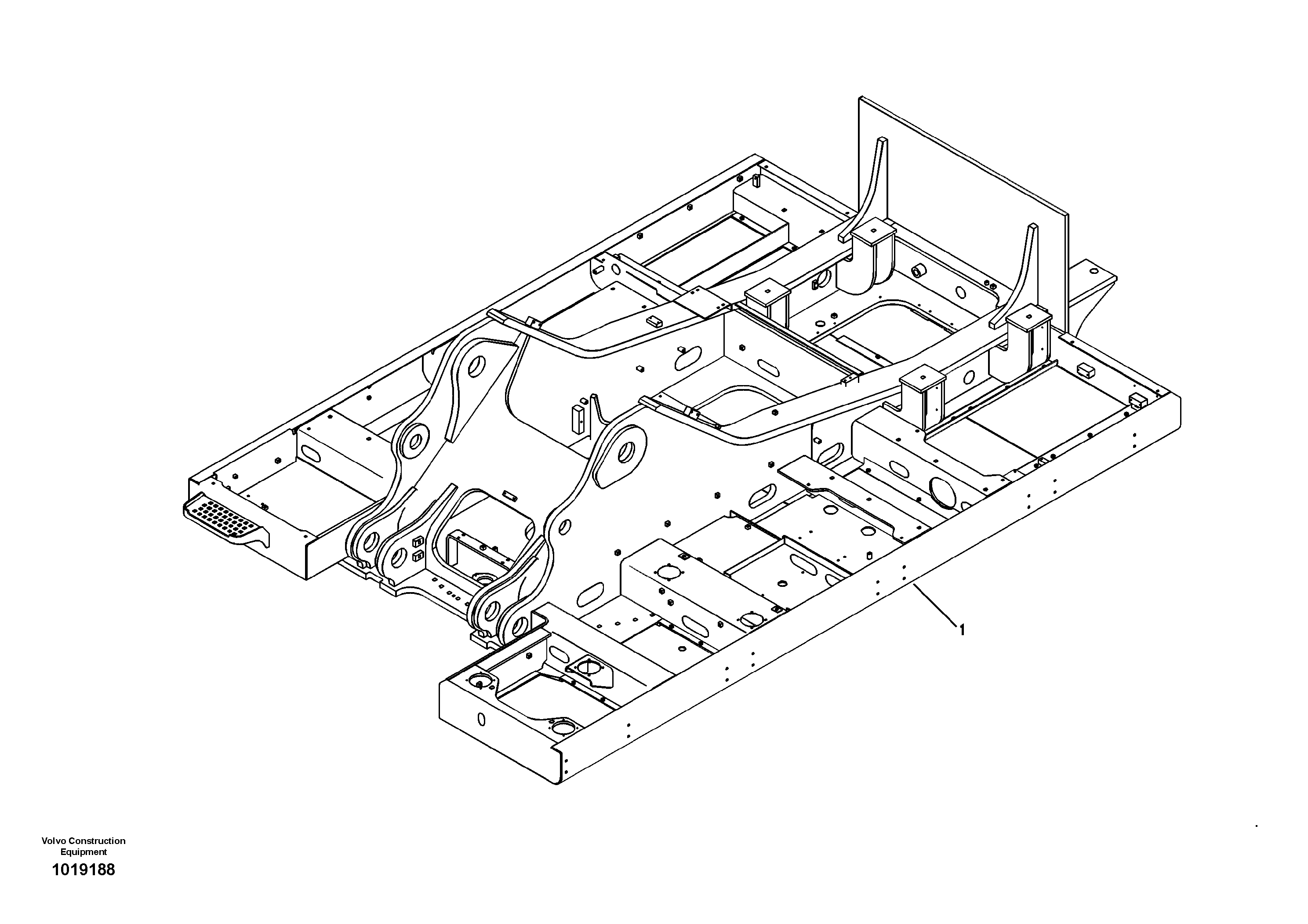 Upper frame — volvo parts diagram
