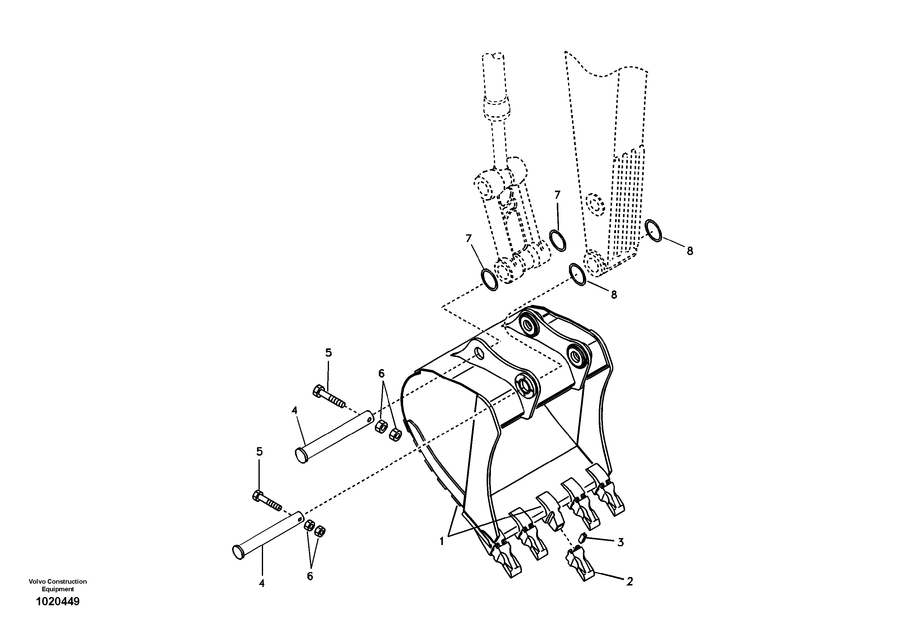 Bucket — volvo parts diagram
