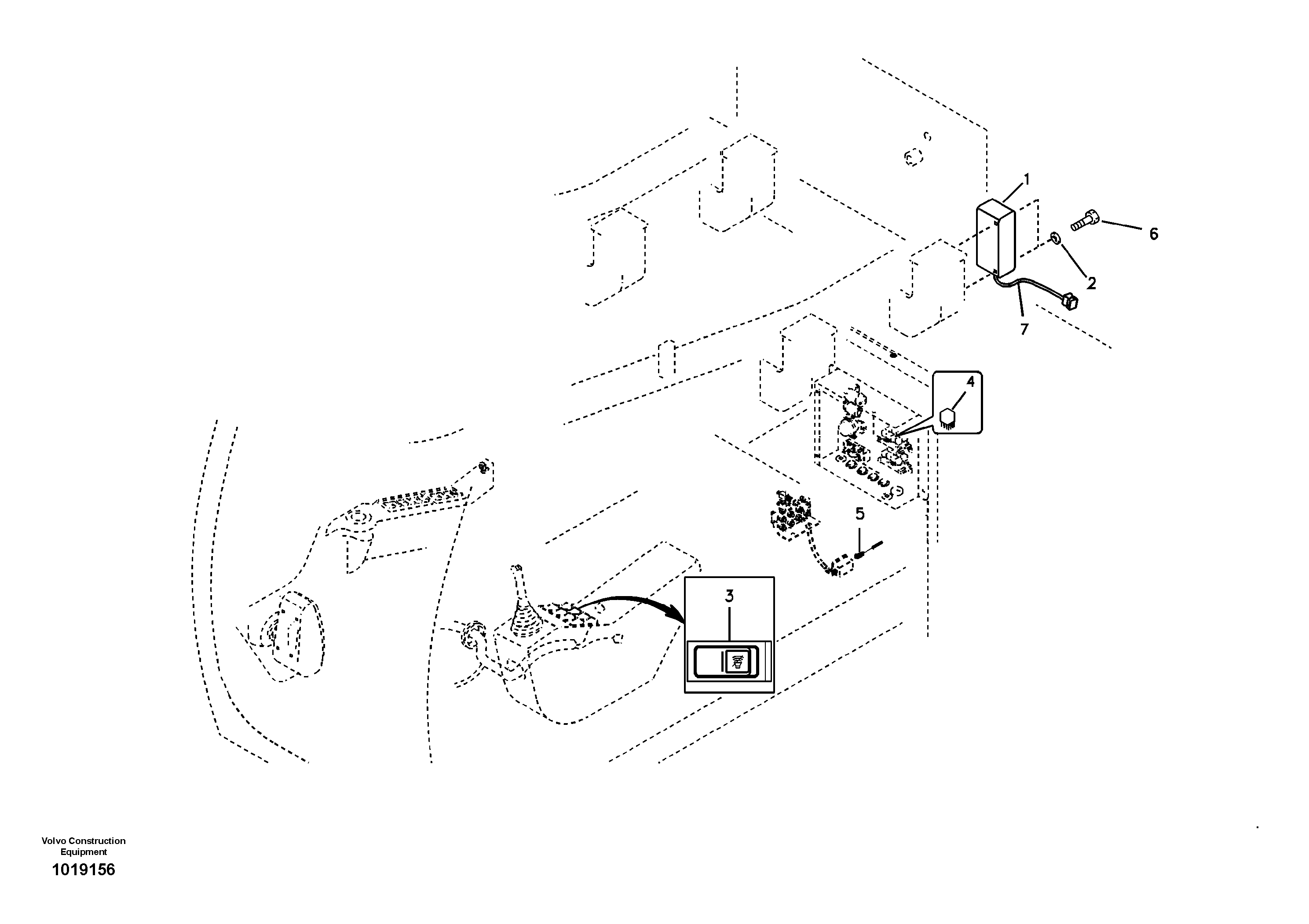 Back-up warning unit — volvo parts diagram