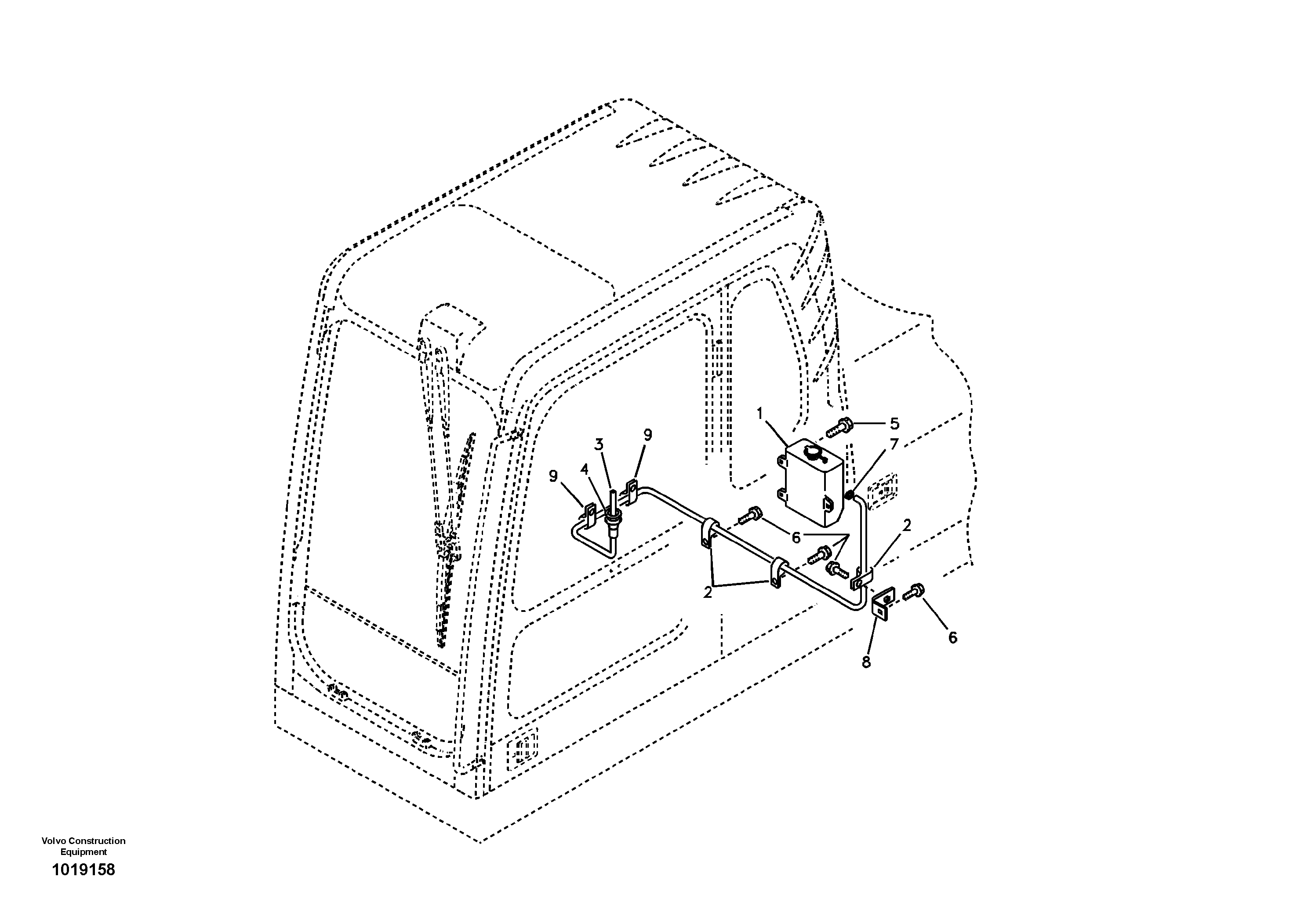 Windshield washer — volvo parts diagram