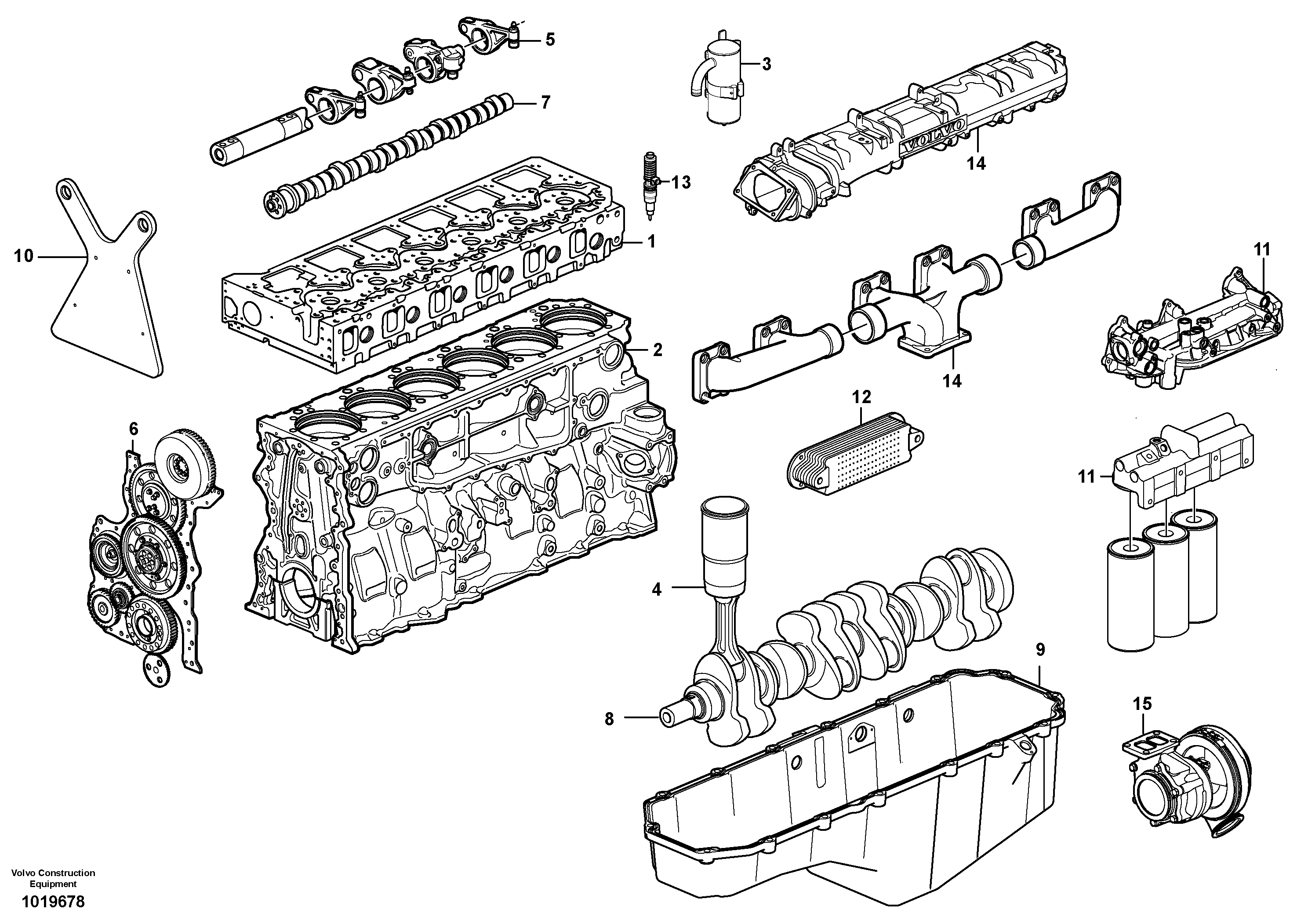 Engine — volvo parts diagram