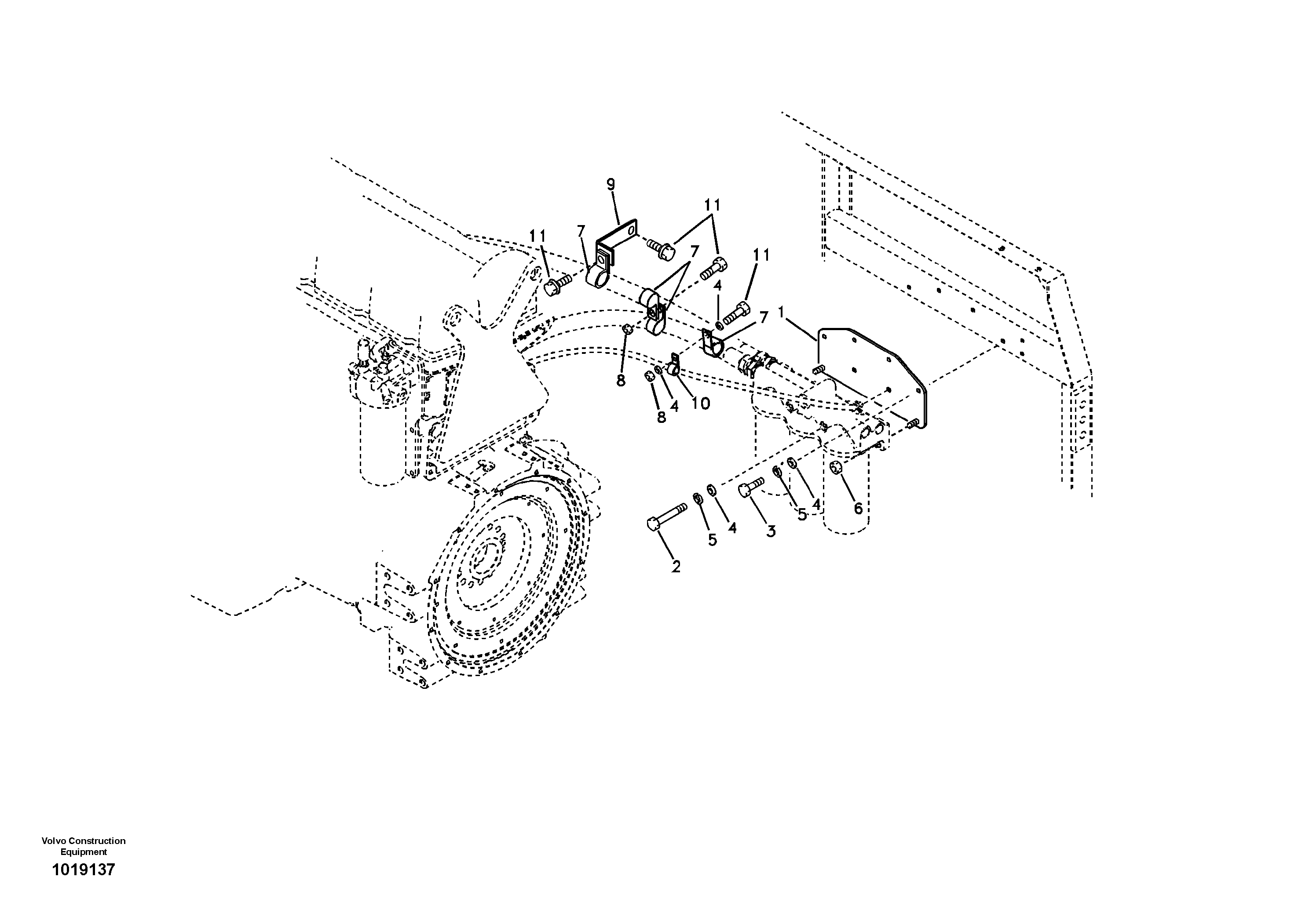 Oil filter with fitting parts — volvo parts diagram