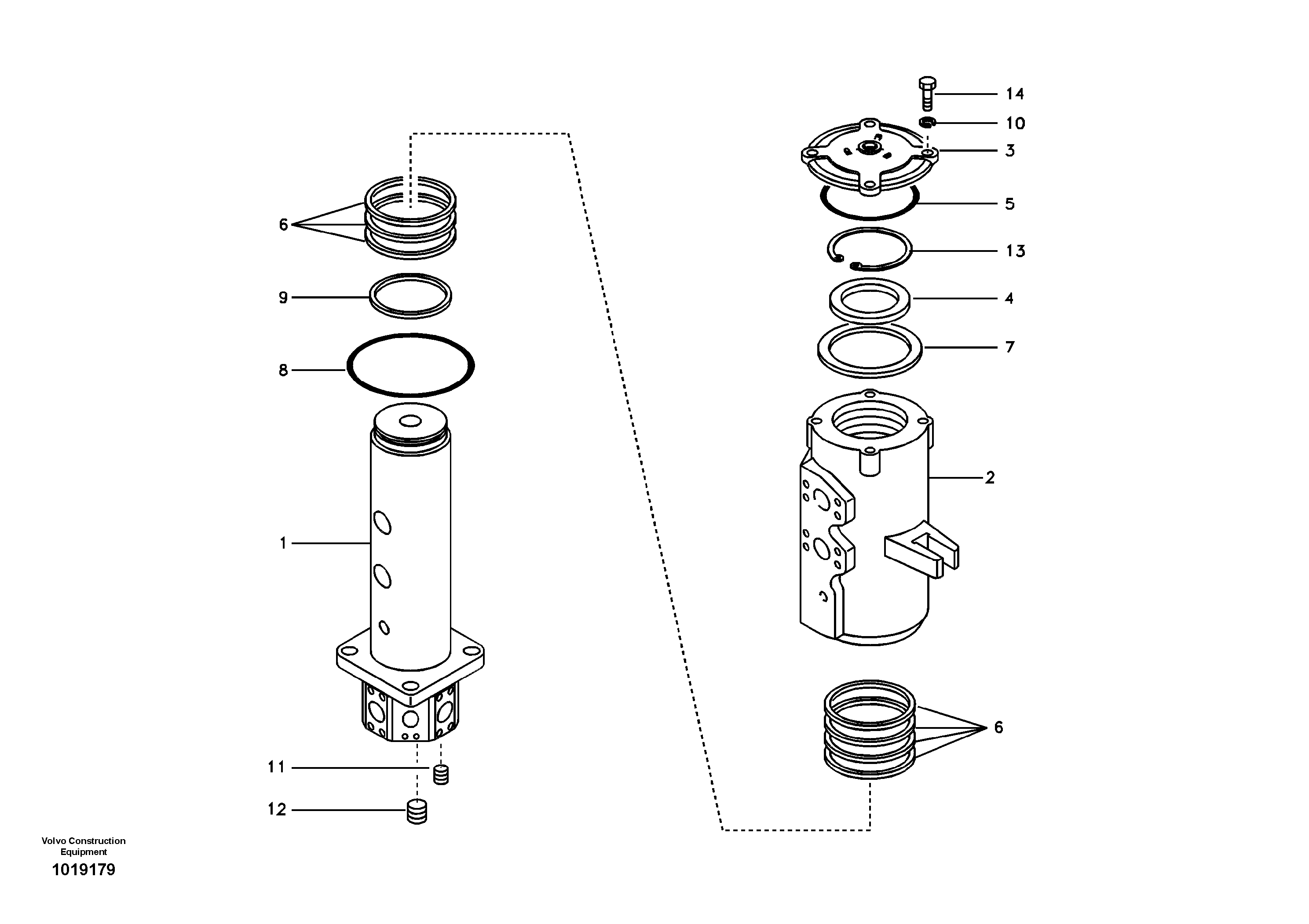 Turning joint — volvo parts diagram