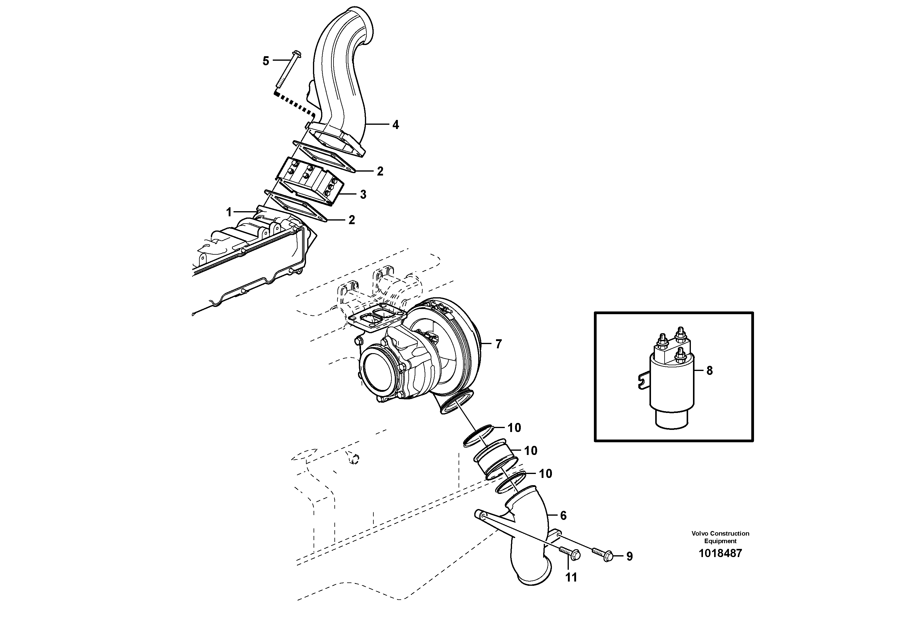 Intercooler — volvo parts diagram