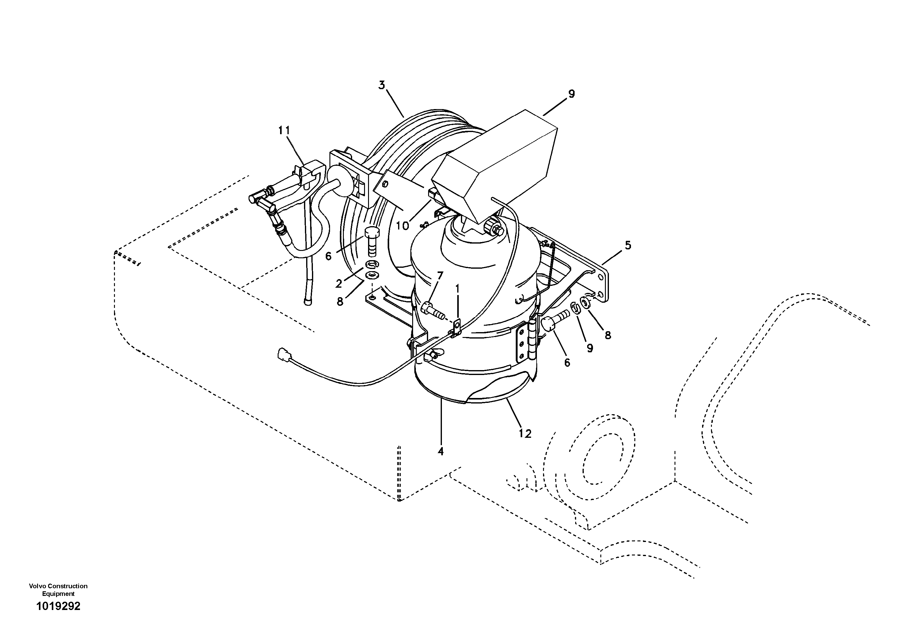 Automatic lubrication — volvo parts diagram
