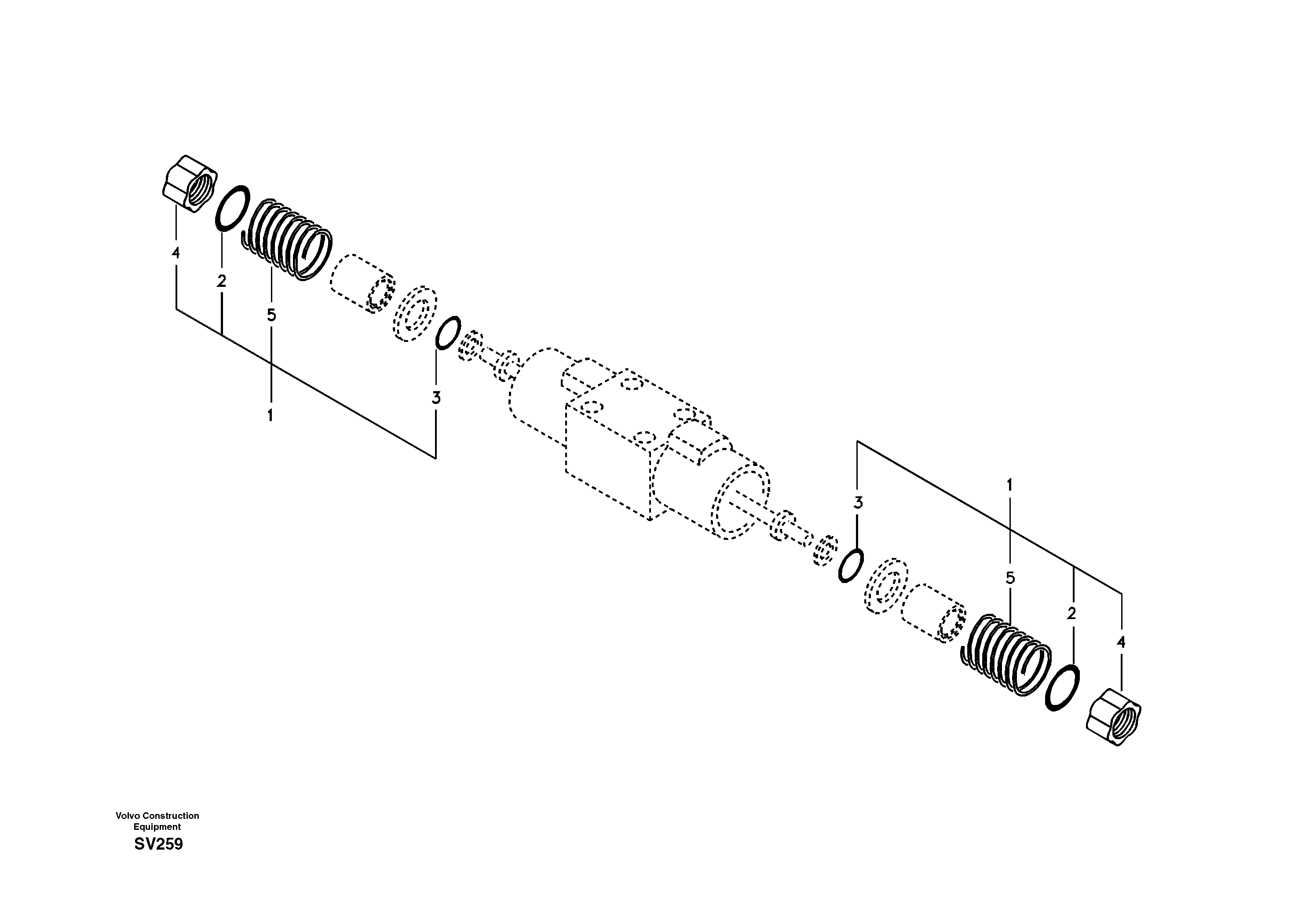 Working hydraulic, solenoid valve — volvo parts diagram