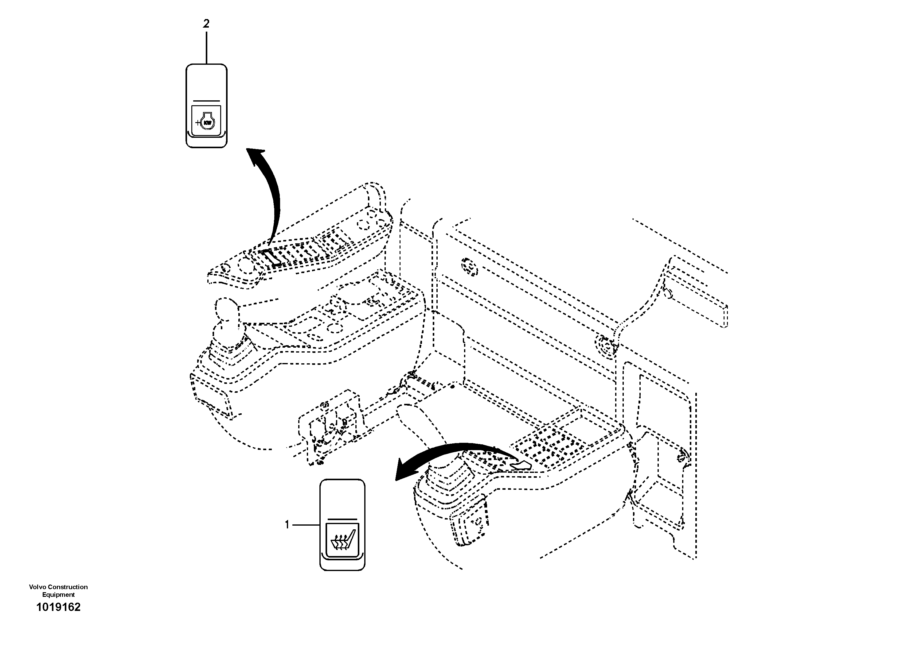 Switch, quickfit control — volvo parts diagram