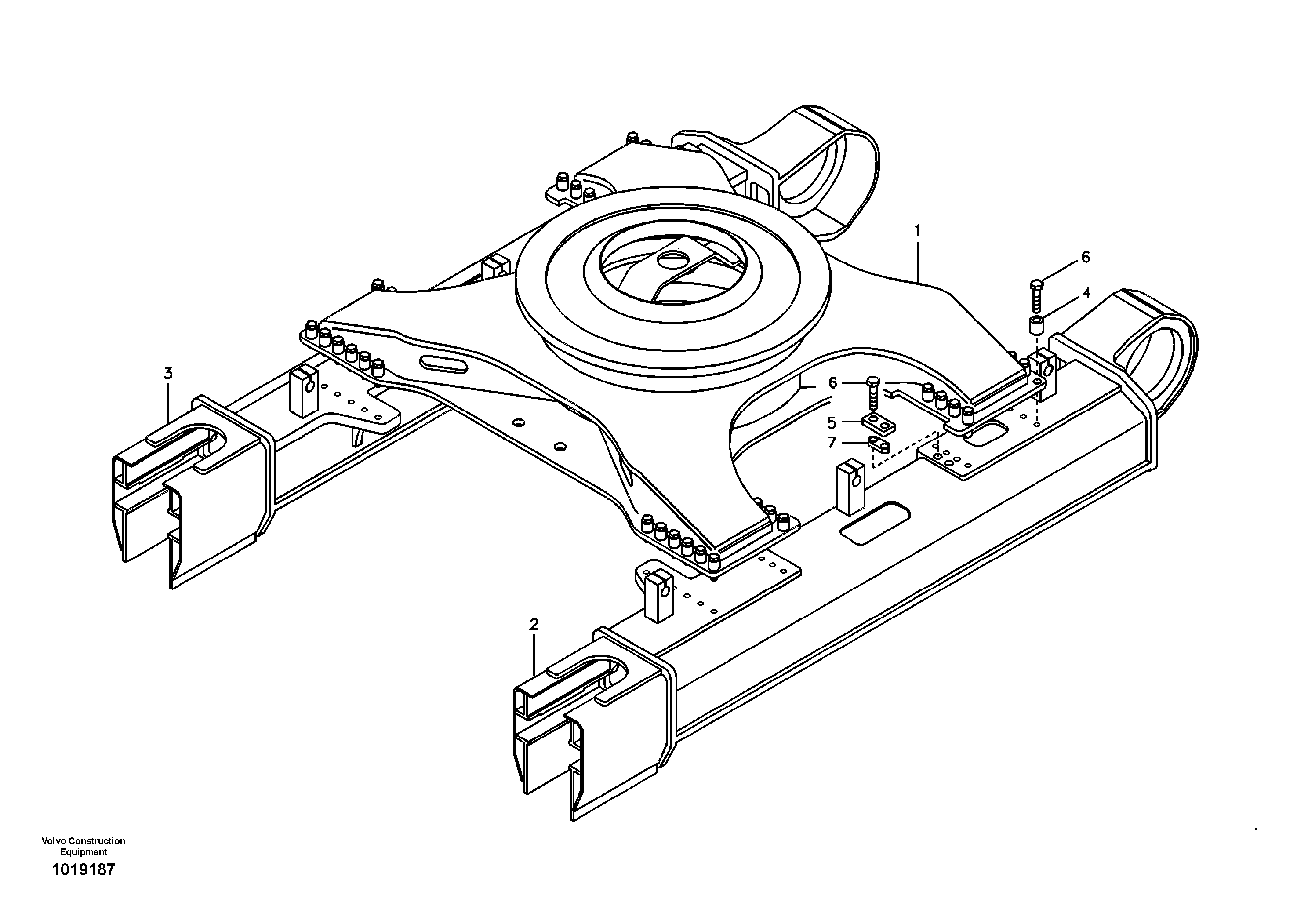 Undercarriage Frame, Retractable — volvo parts diagram