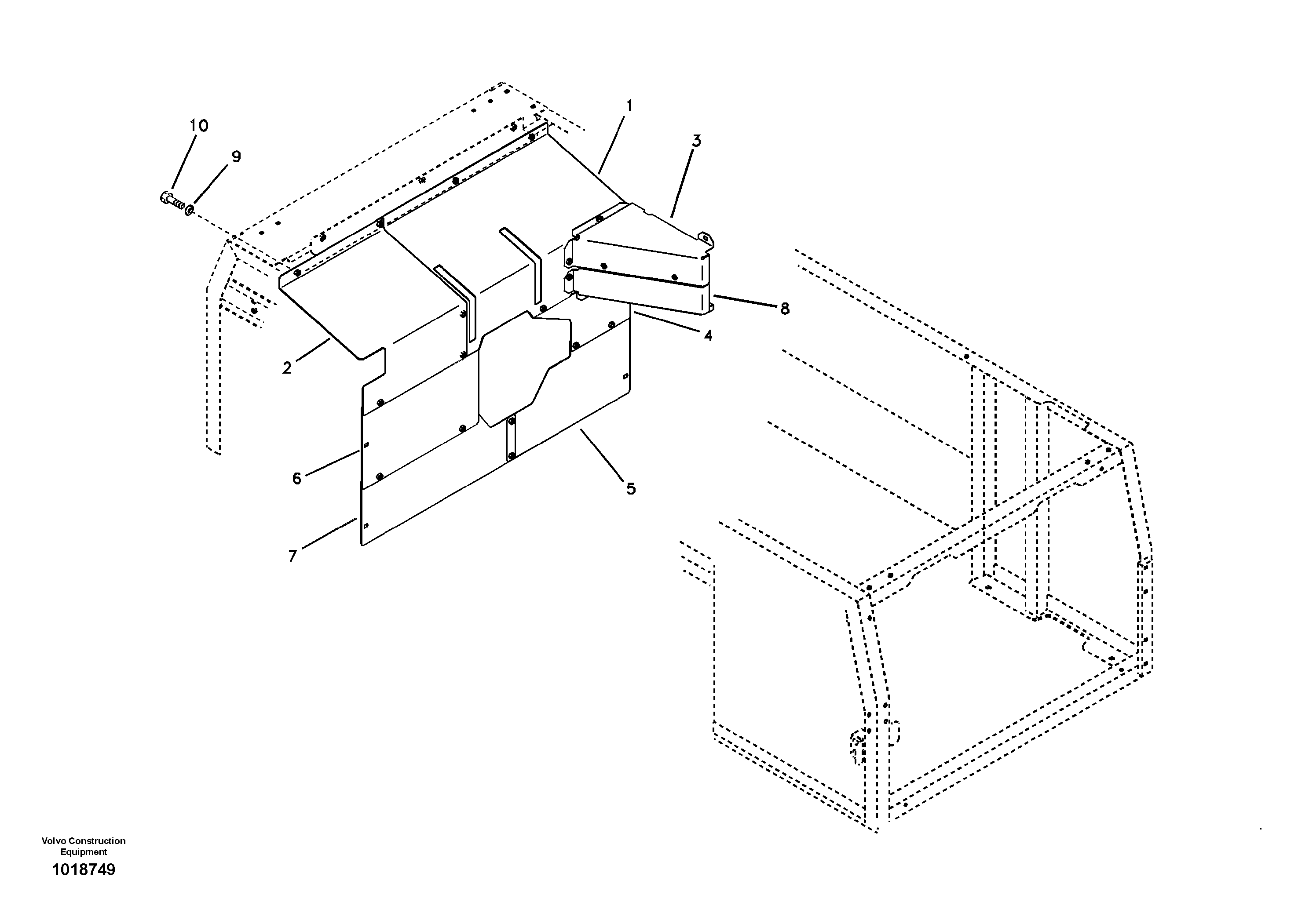 Cover, main pump — volvo parts diagram