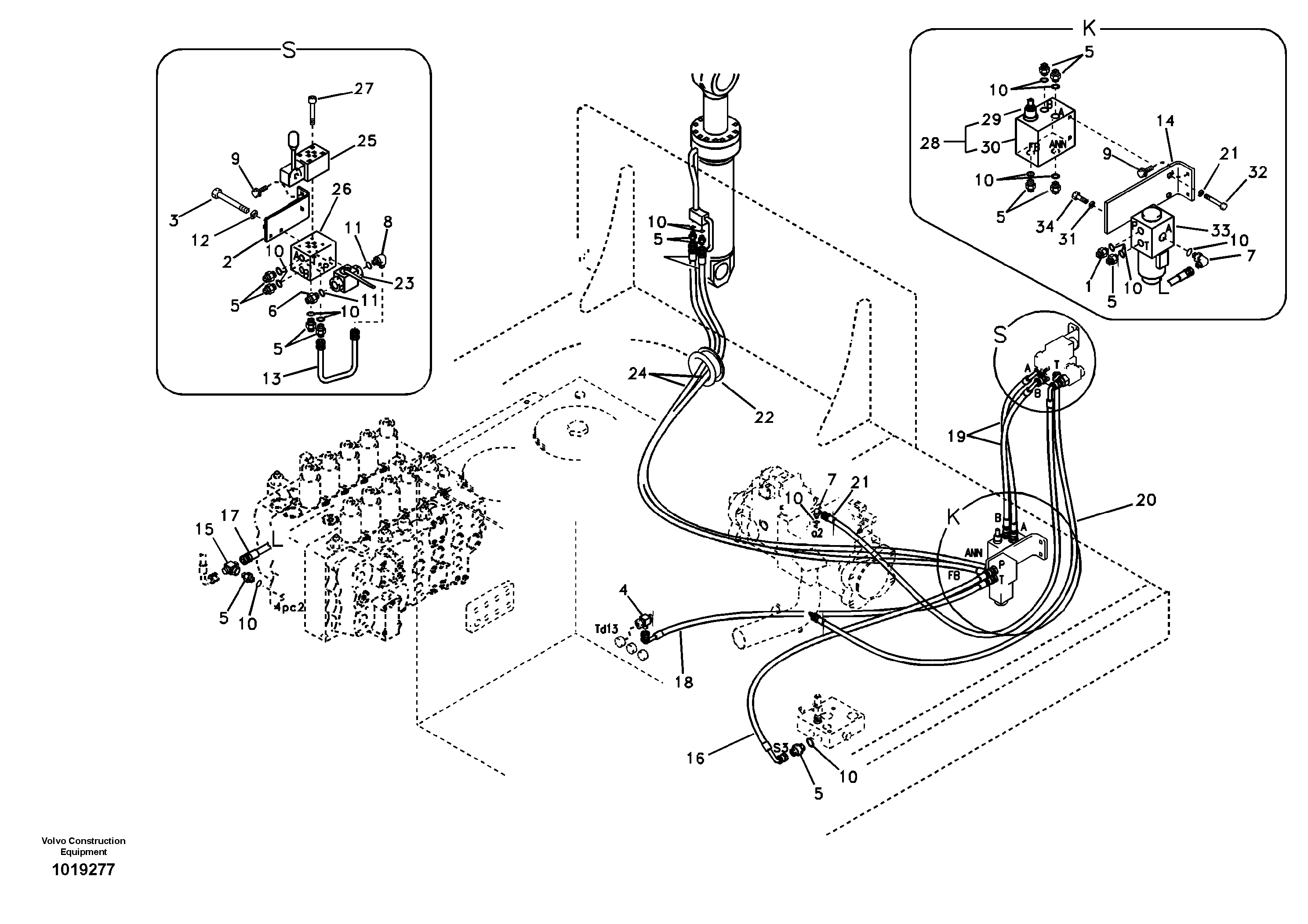 Working hydraulics, Removal Counterweight. — volvo parts diagram