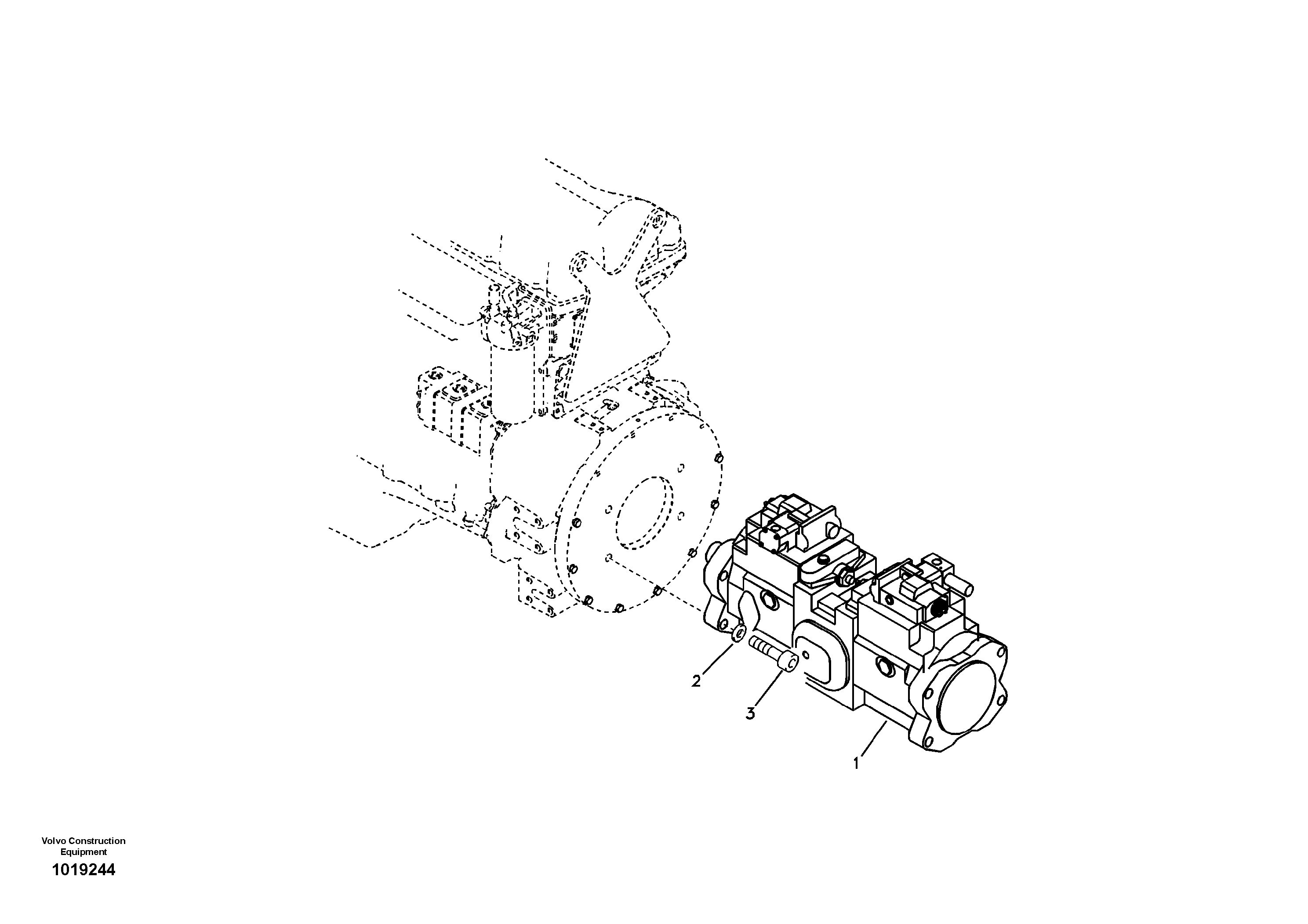 Pump installation — volvo parts diagram