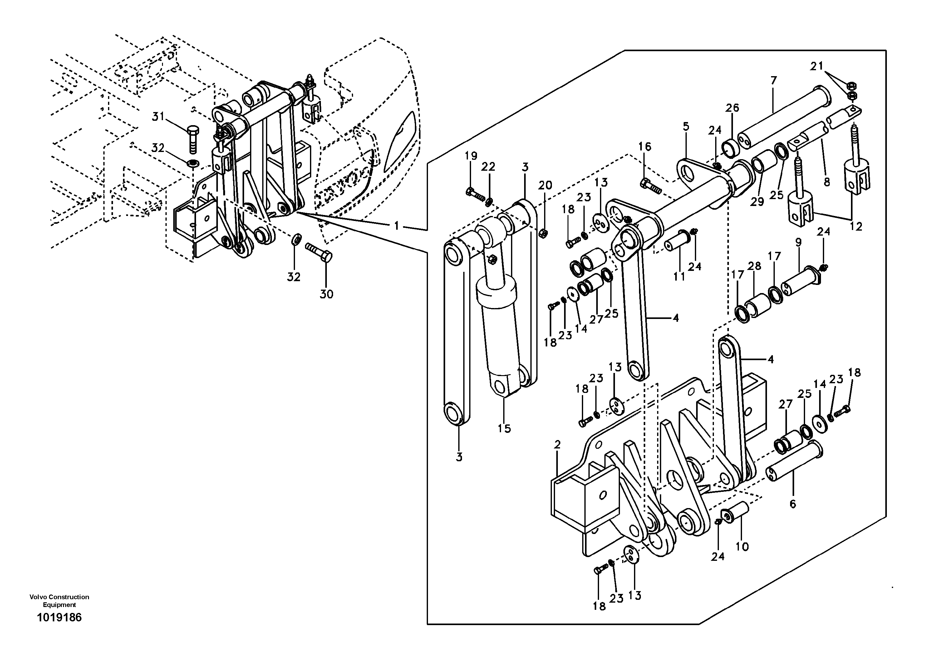 Removal Counterweight, Assembly — volvo parts diagram