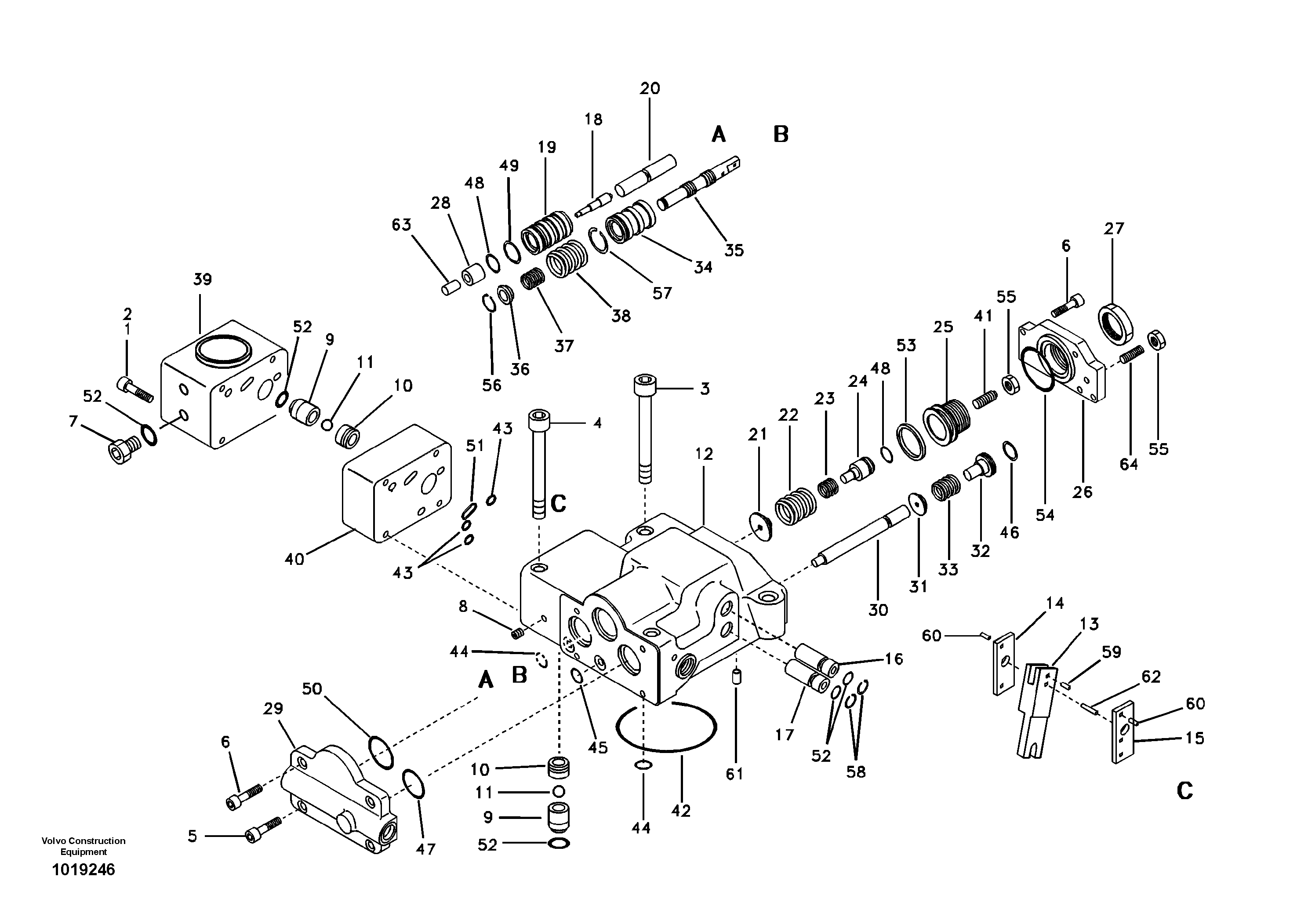Regulator, hydraulic pump — volvo parts diagram