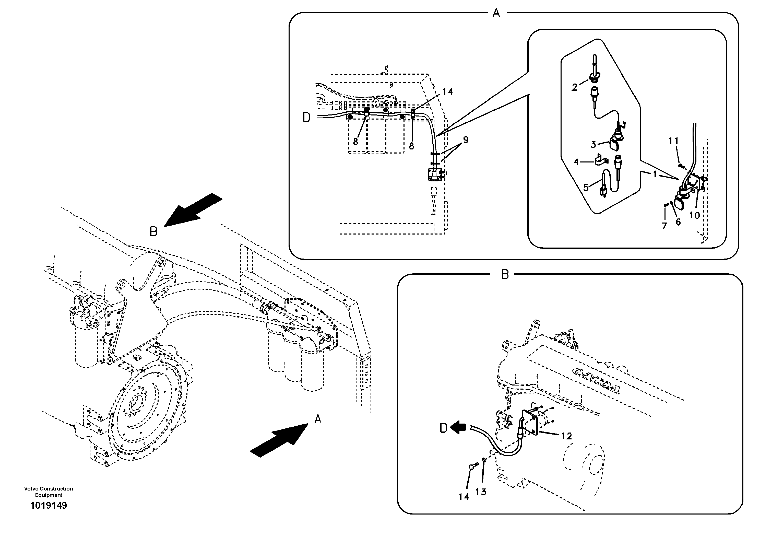 Engine block heater — volvo parts diagram