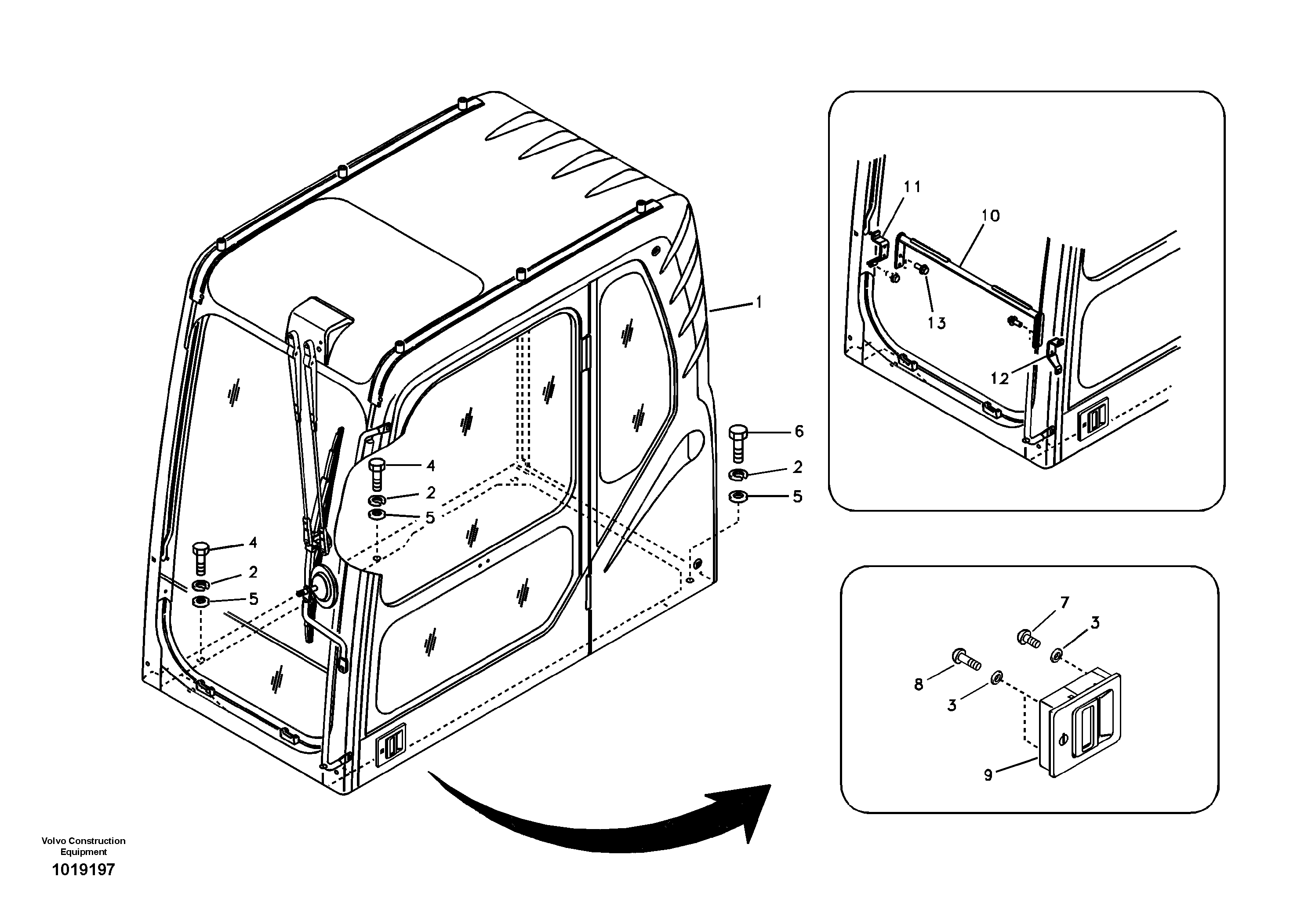 Cab mount — volvo parts diagram