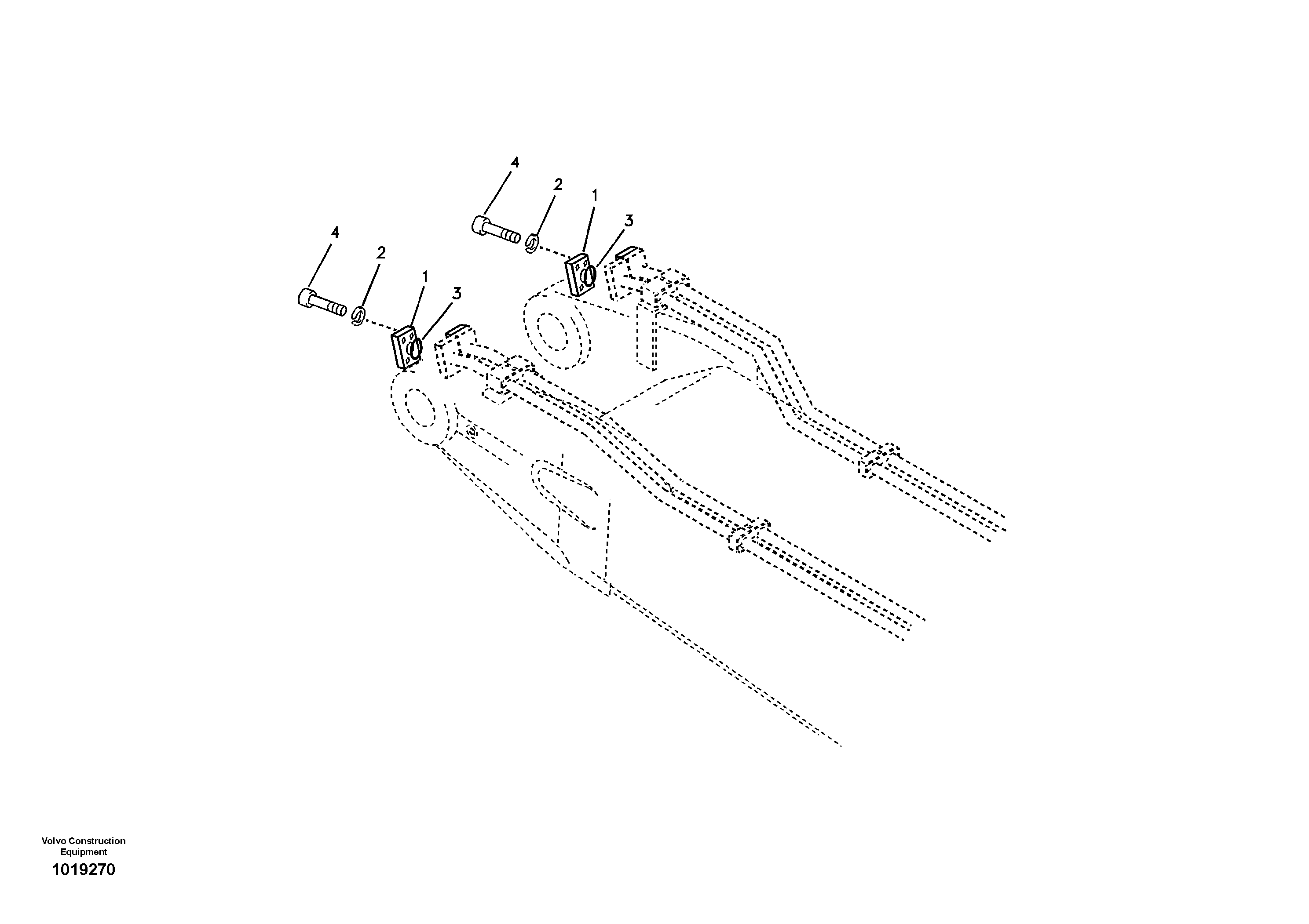 Working hydraulic, hydraulic plugs for no dipper arm — volvo parts diagram